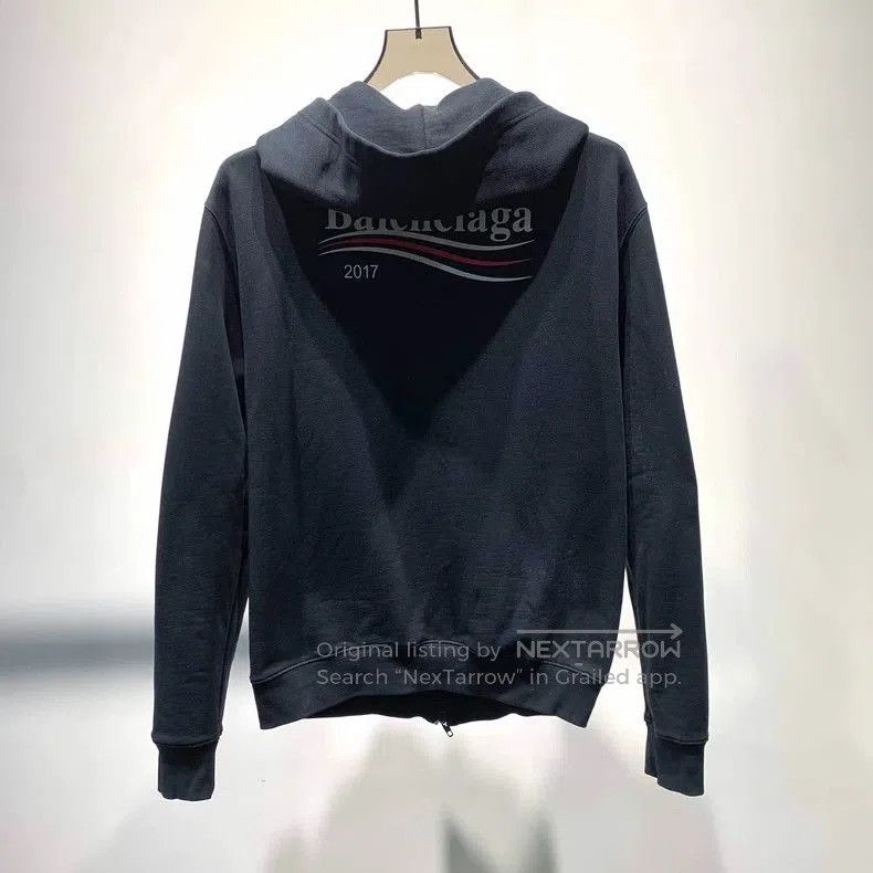 Balenciaga Balenciaga Logo Zip-Up Sweatshirt. Size US M / EU 48-50 / 2 - 6 Thumbnail