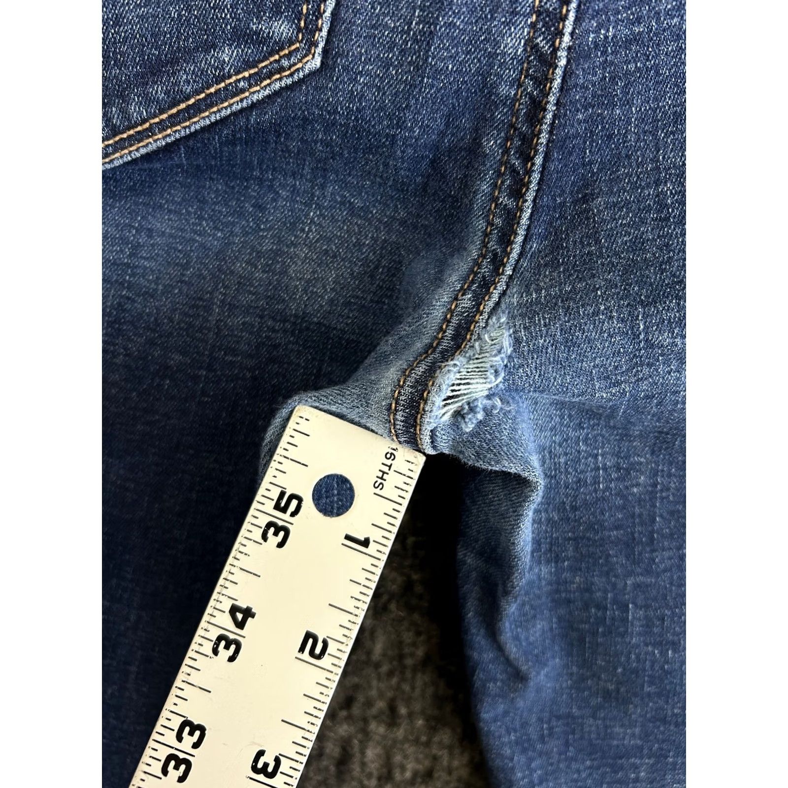 American Eagle Outfitters VINTAGE American Eagle Jeans Shirt 8 Tall Distressed Size 30" / US 8 / IT 44 - 7 Thumbnail