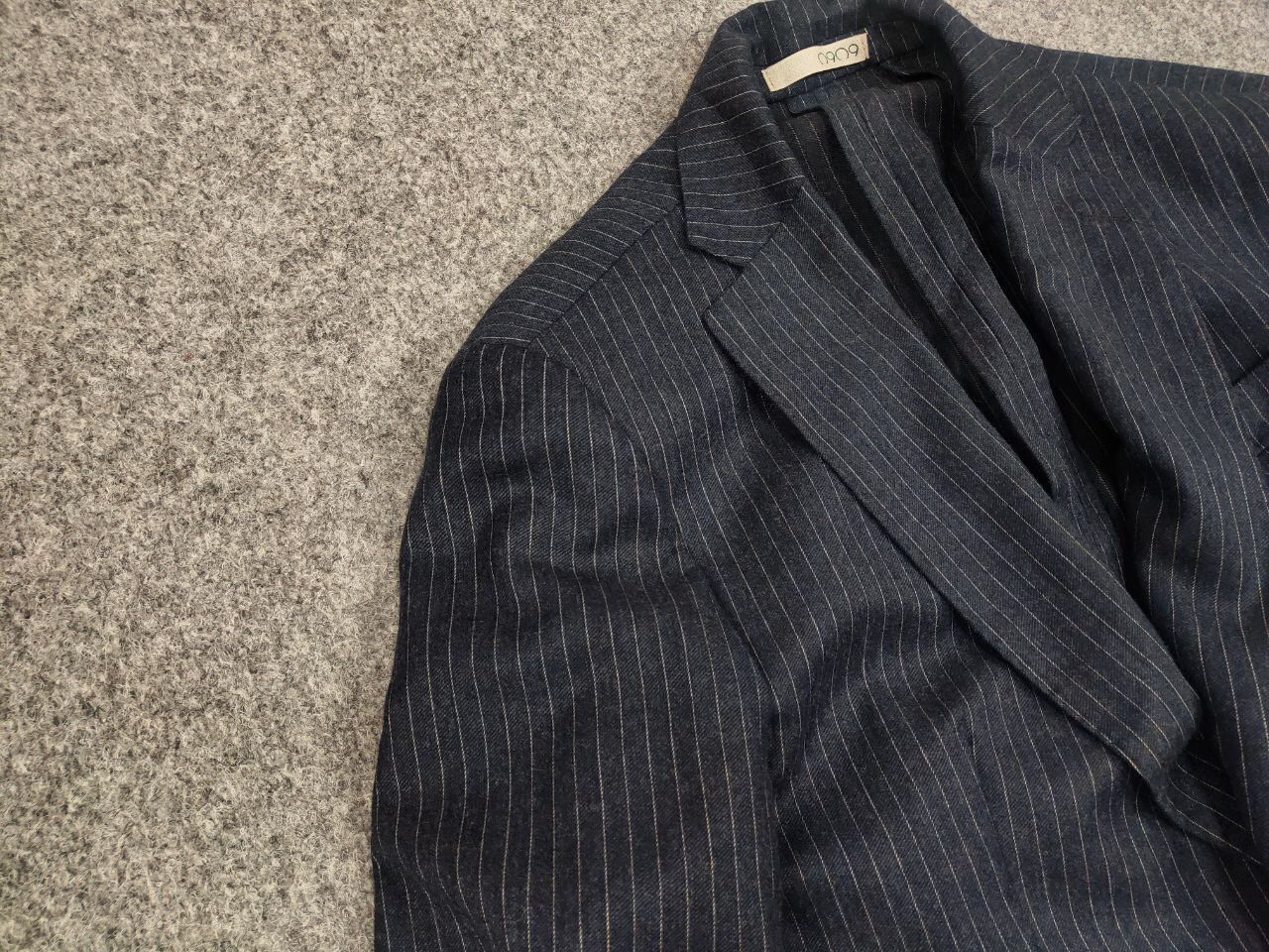 Other 0909 Fatto in Italy Design Blue Striped Blazer Jacket Size US M / EU 48-50 / 2 - 7 Thumbnail