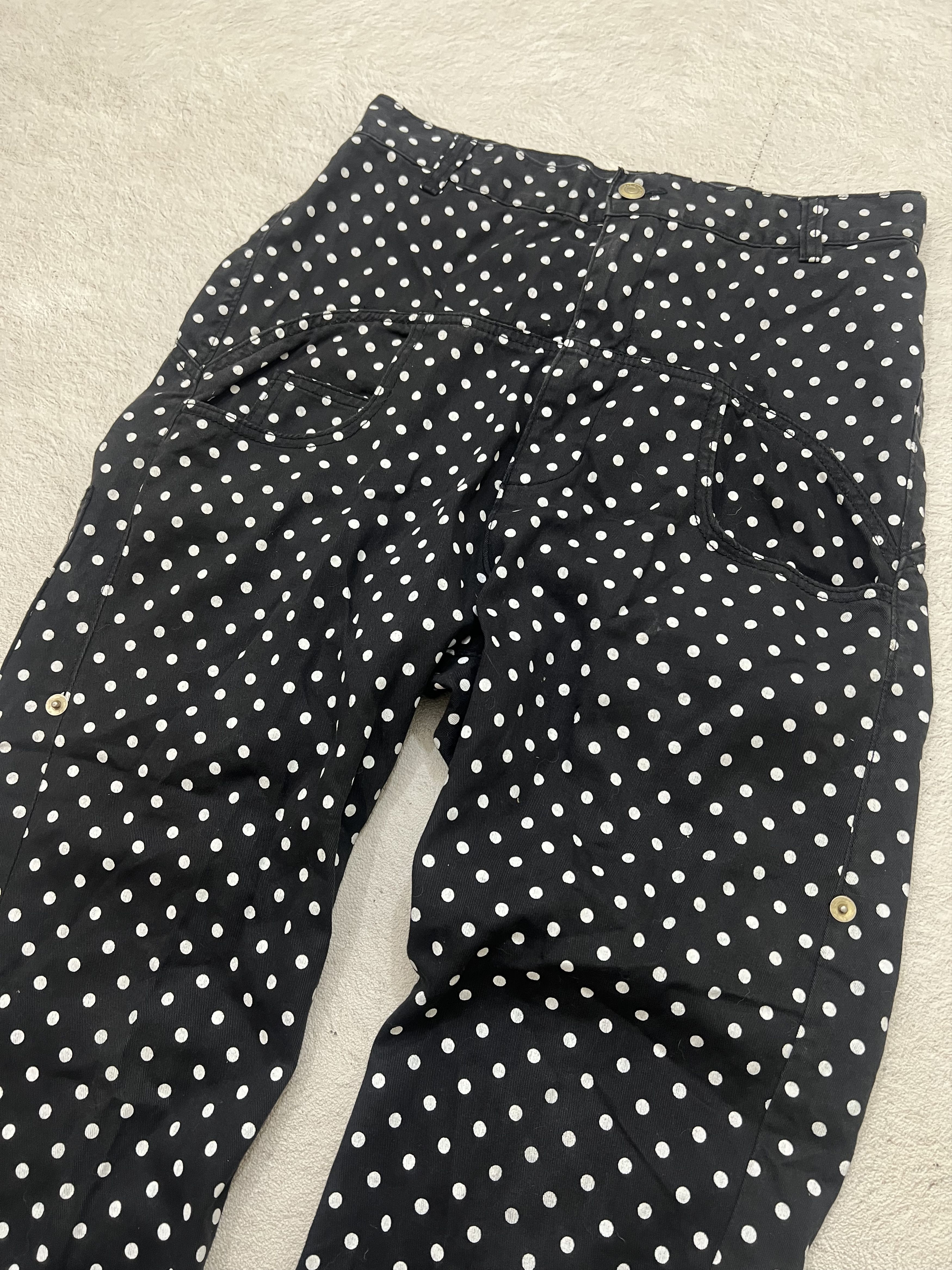 mercibeaucoup 2000s Issey Miyake Polka Designer Pants y2k Lgb Ifsix Size US 27 - 3 Thumbnail
