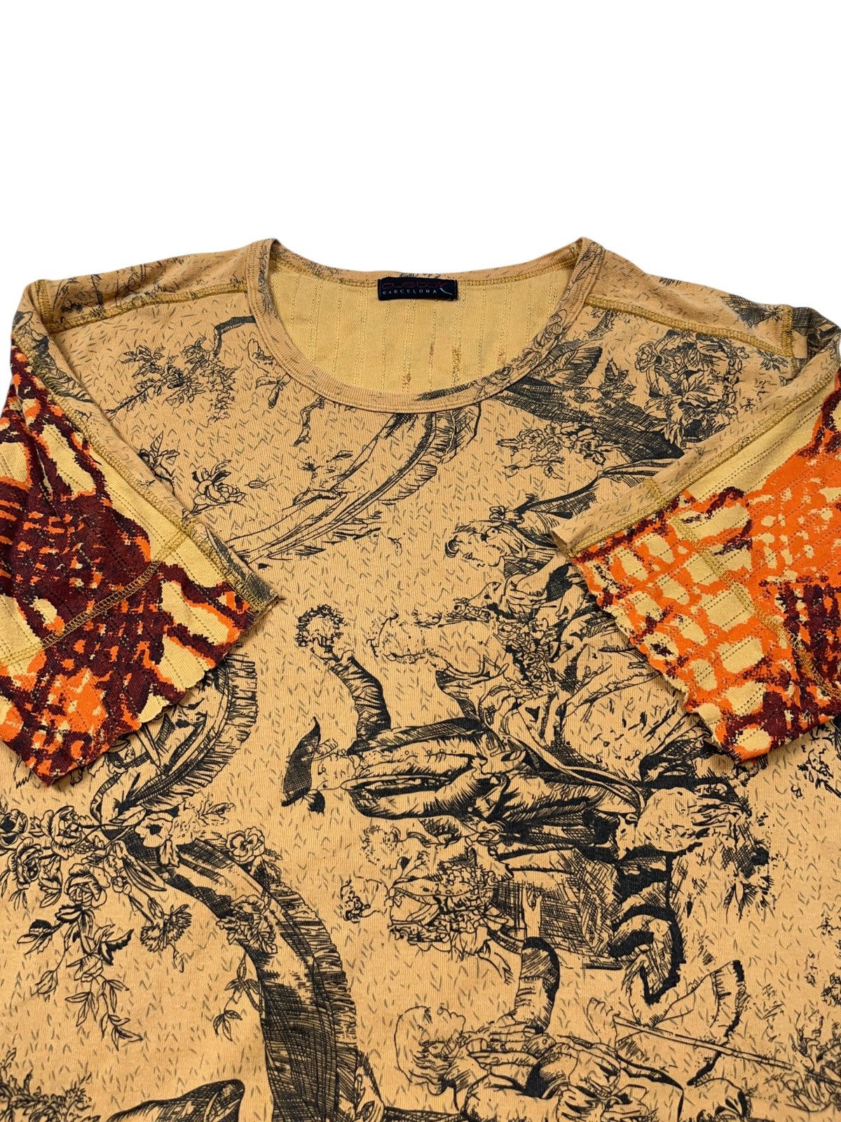 Custo Barcelona Vintage Custo Barcelona Renaissance All Over Print T-shirt Size US M / EU 48-50 / 2 - 10 Thumbnail
