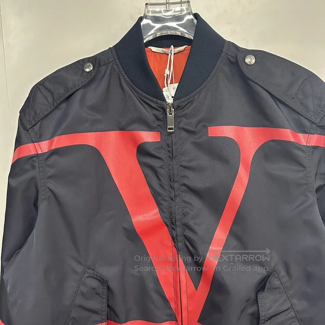 Valentino valentino classic big logo baseball jacket. Size US L / EU 52-54 / 3 - 2 Thumbnail
