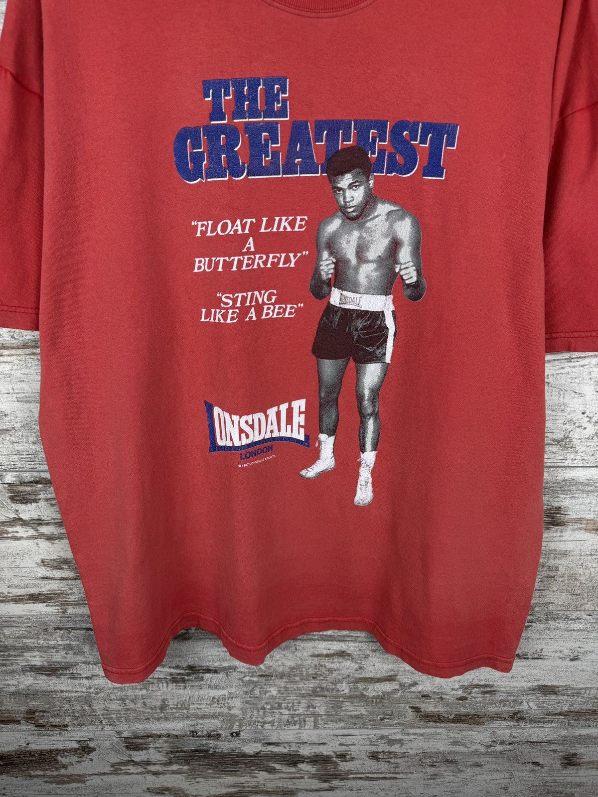 Lonsdale × Vintage Mens Vintage Lonsdale Muhammad Ali T-shirt 1997 tee rare Size US XL / EU 56 / 4 - 4 Thumbnail