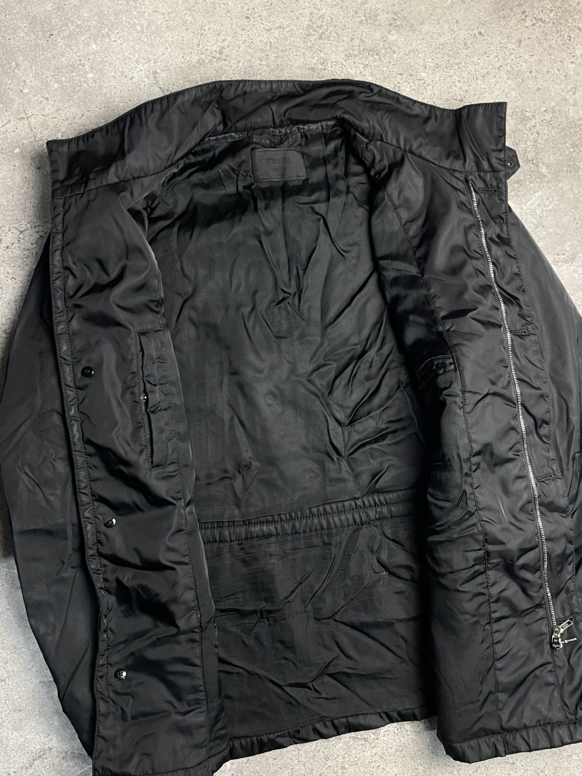 Prada Prada Milano Nylon Military Black Field Jacket Size US XL / EU 56 / 4 - 15 Thumbnail