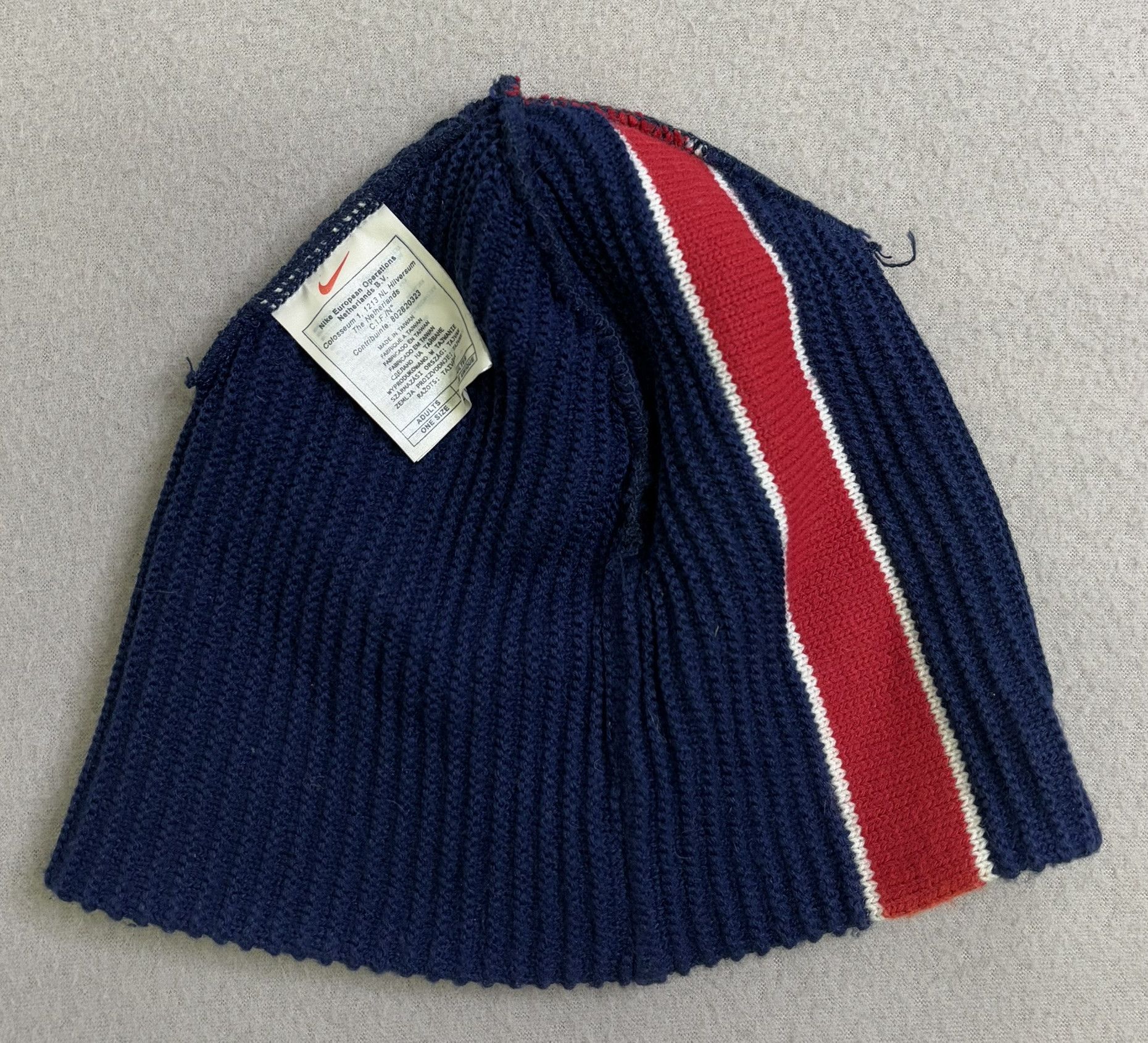 Nike × Vintage Nike 2000s navy winter hat Y2K size Universal Size ONE SIZE - 5 Thumbnail