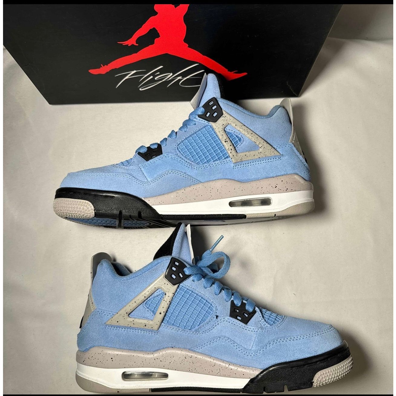 Jordan Brand × Nike Size 7 - Air Jordan 4 Retro GS University Blue Men's Shoes Size US 7 / EU 40 - 3 Thumbnail