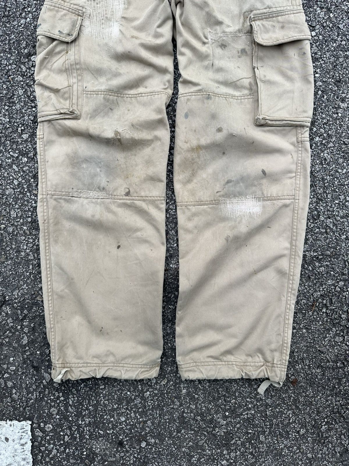 Vintage 👹THRASHED Sun Faded Distressed ERD Dickies Cargo Pants Size US 30 / EU 46 - 6 Thumbnail