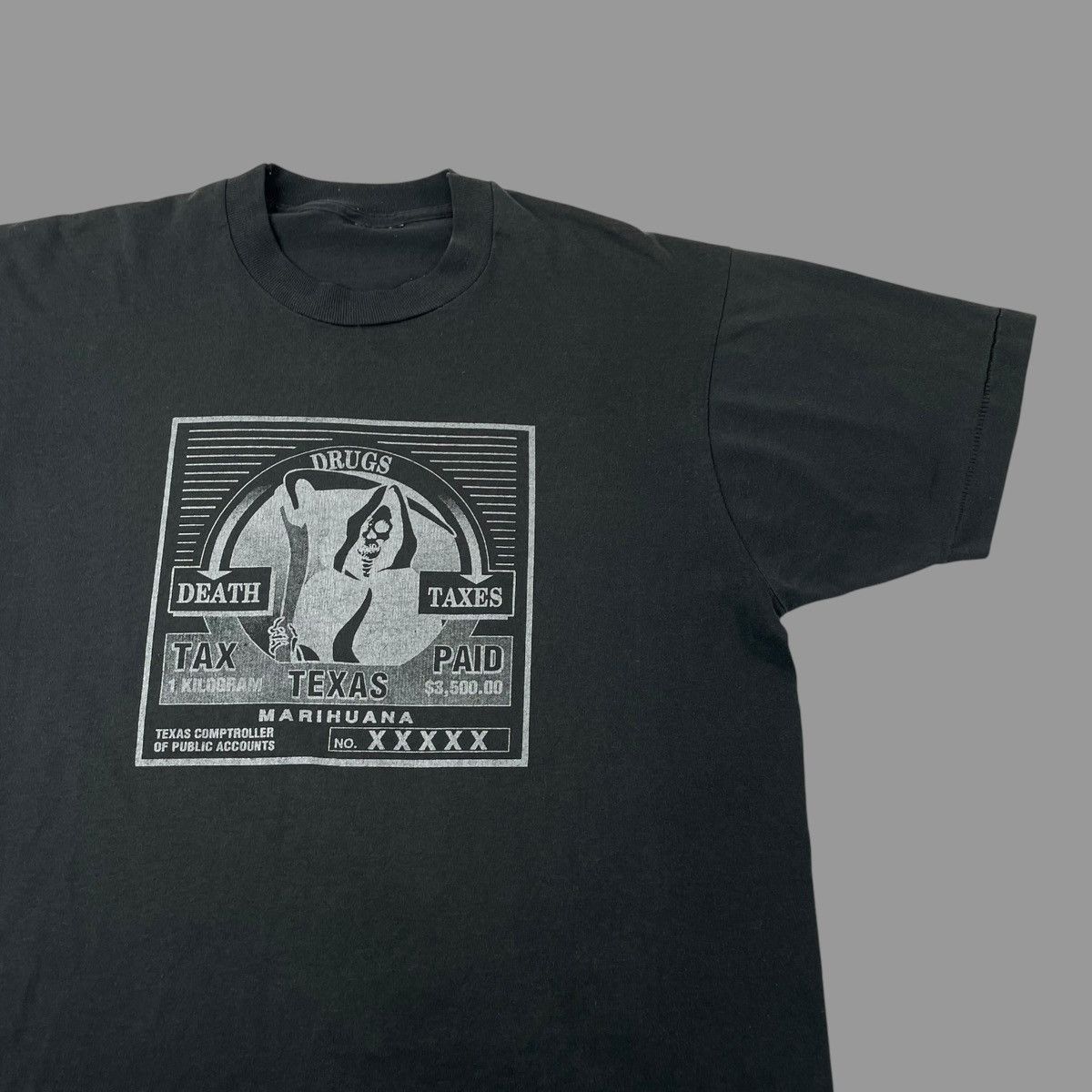 Vintage Vintage 1990s grim reaper t shirt Size US XL / EU 56 / 4 - 3 Thumbnail
