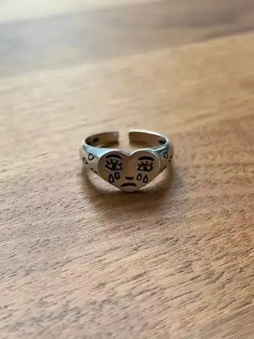 Jewelry × Vintage Streetwear Vintage Ring - Crying Heart Size ONE SIZE - 3 Thumbnail