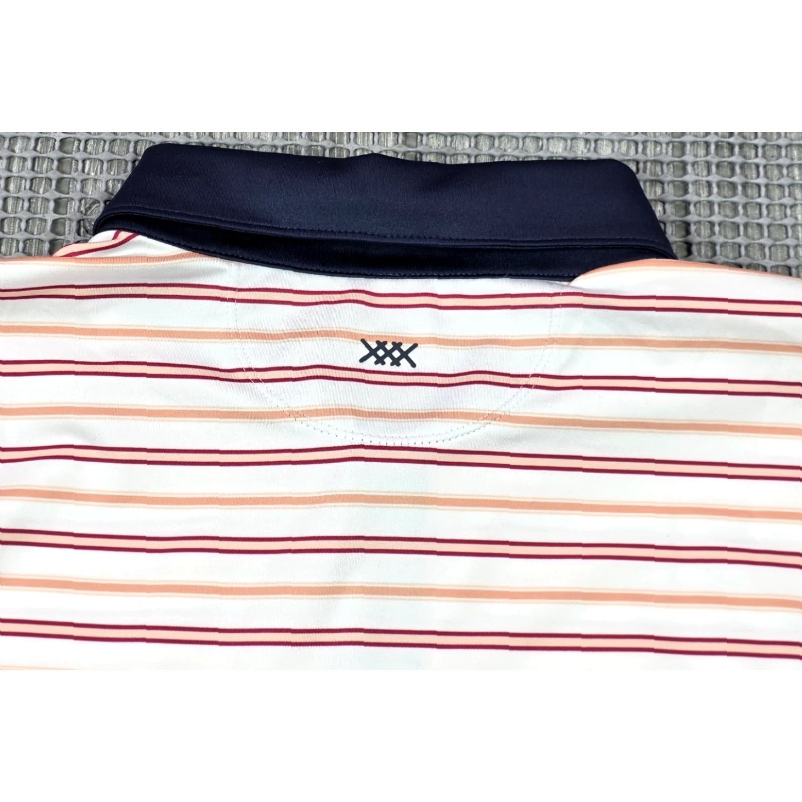 Rhone Rhone Polo Shirt Mens Sx Striped White Multicolor Performance Golf Stretch Polo Shirt Mens XS-XL? Size US L / EU 52-54 / 3 - 6 Thumbnail