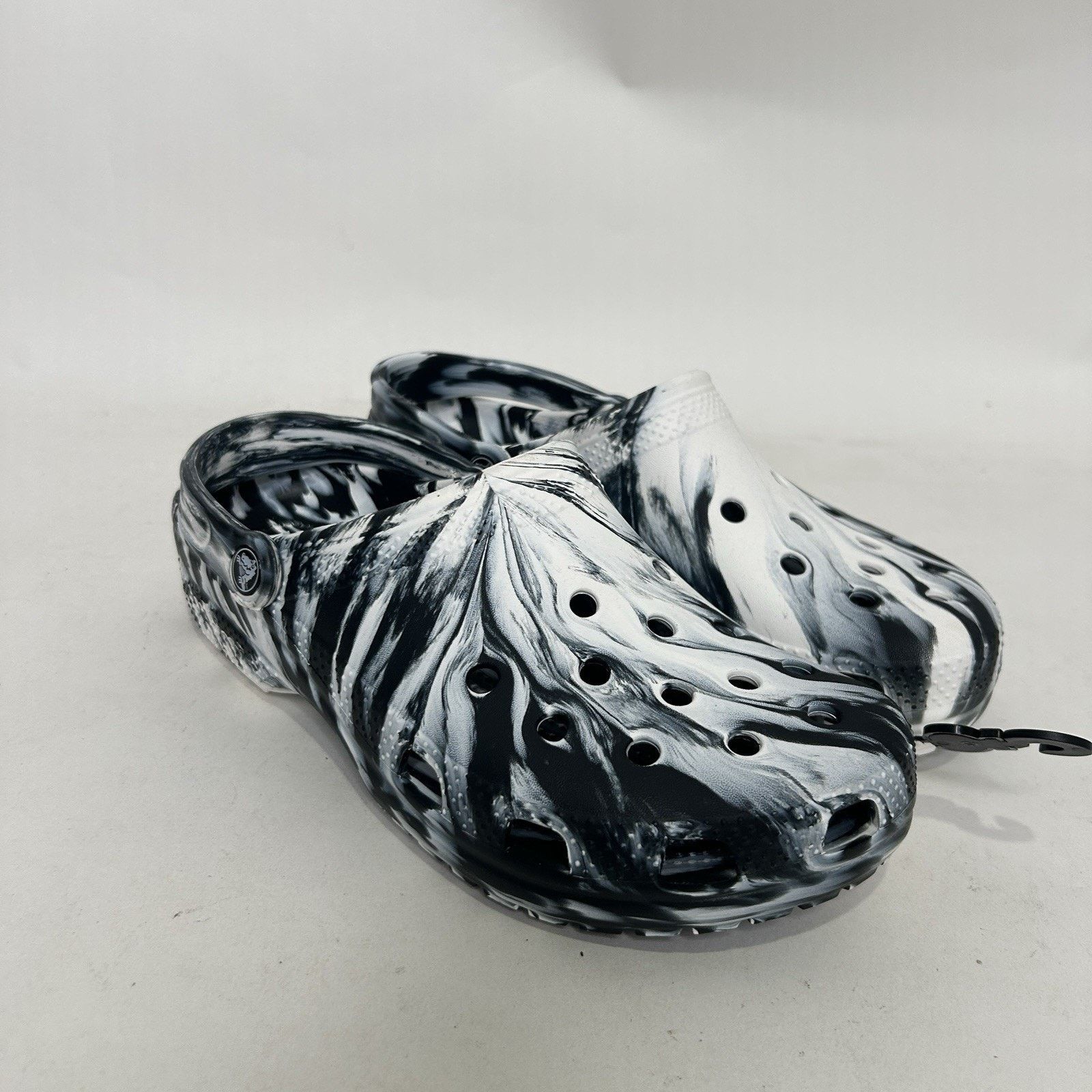 Crocs Classic Clog Crocs Marble Tie Dye “Black & White” Size US 9 / EU 42 - 1 Thumbnail