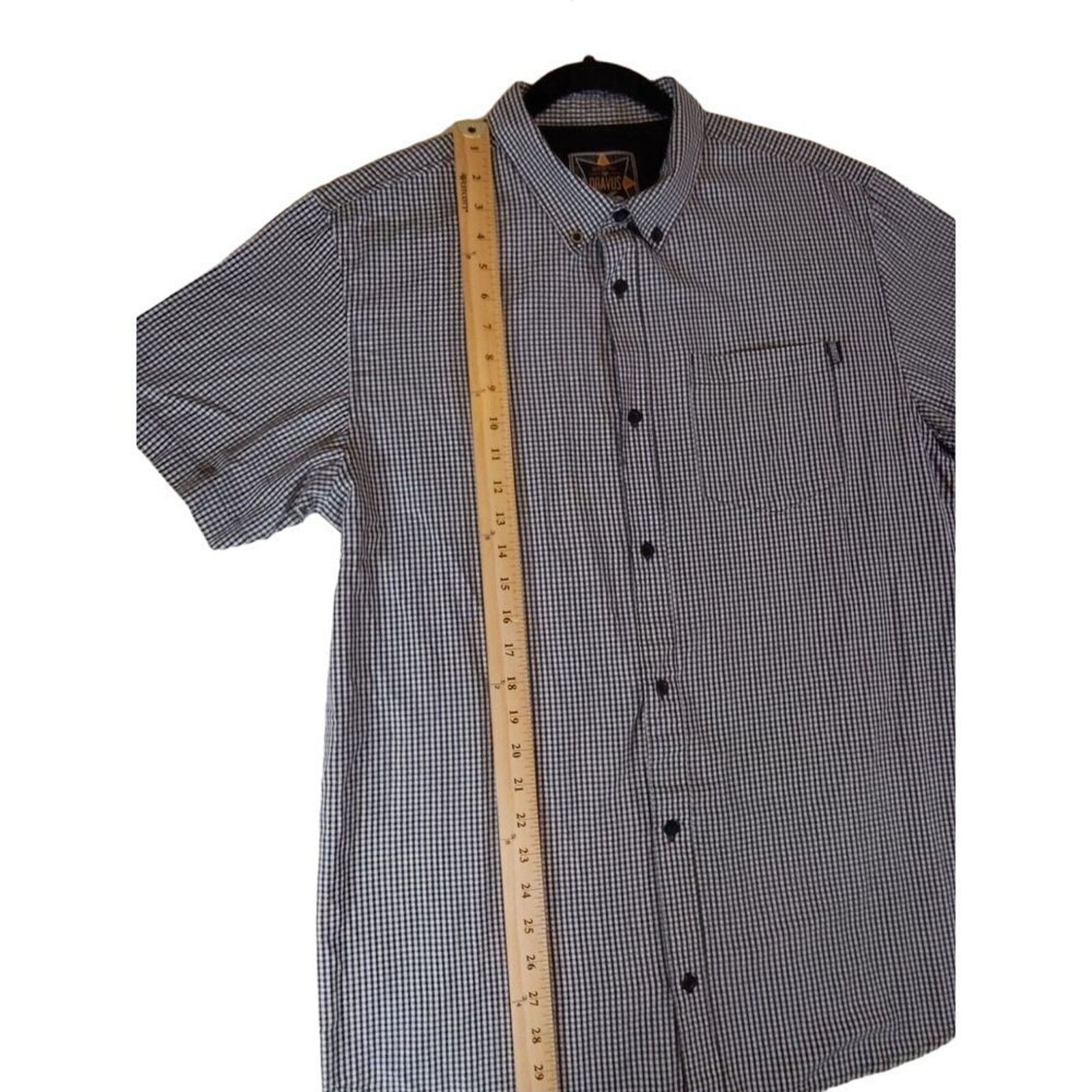 Dravus Dravus Shirt Mens Large Mini Check Short Sleeve Button Down Size US L / EU 52-54 / 3 - 4 Thumbnail