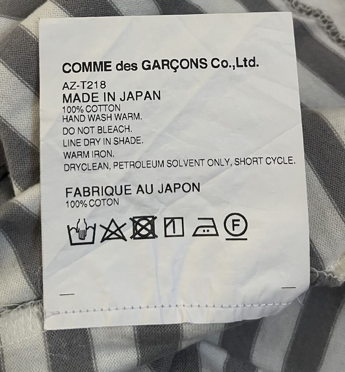 Comme des Garcons Cdg play AD2017 striped mini heart logo longsleeve Size US M / EU 48-50 / 2 - 7 Thumbnail
