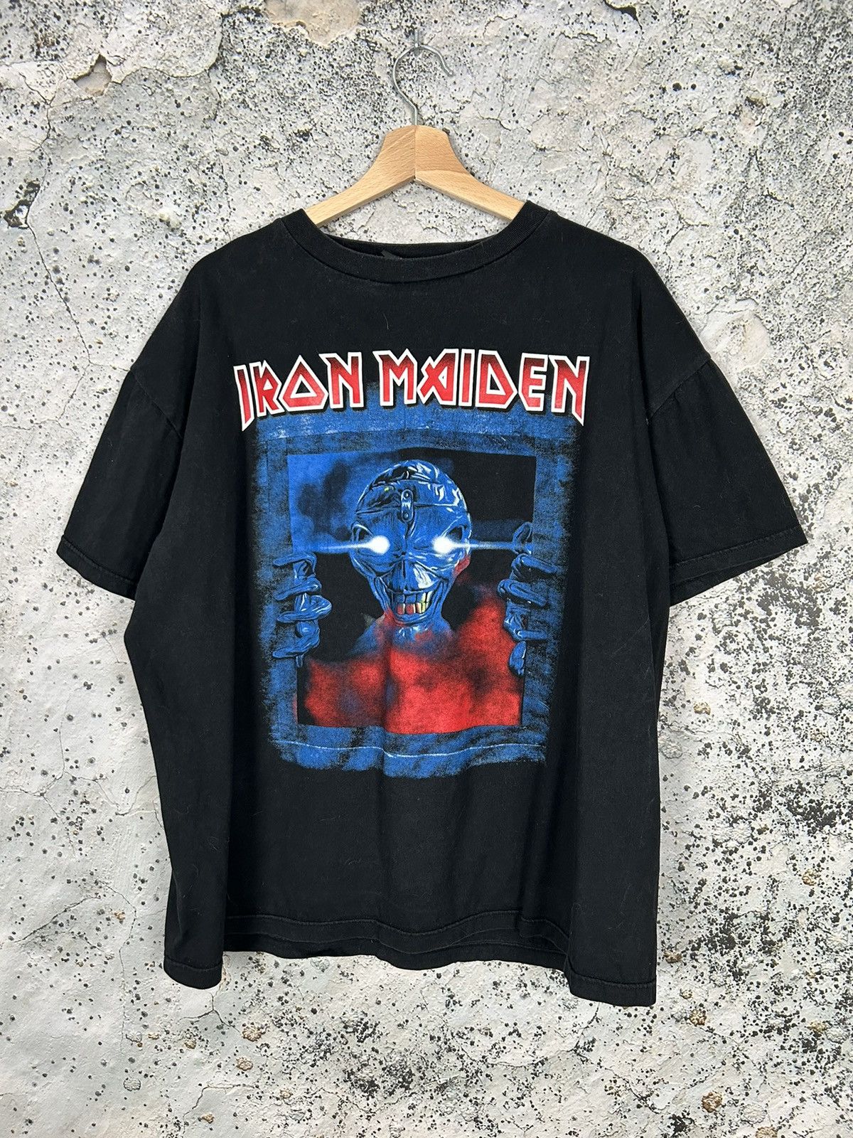 Band Tees Vintage Iron Maiden Rock Band Tee Metal Rare 90s Graphic Size US XL / EU 56 / 4 - 1 Thumbnail