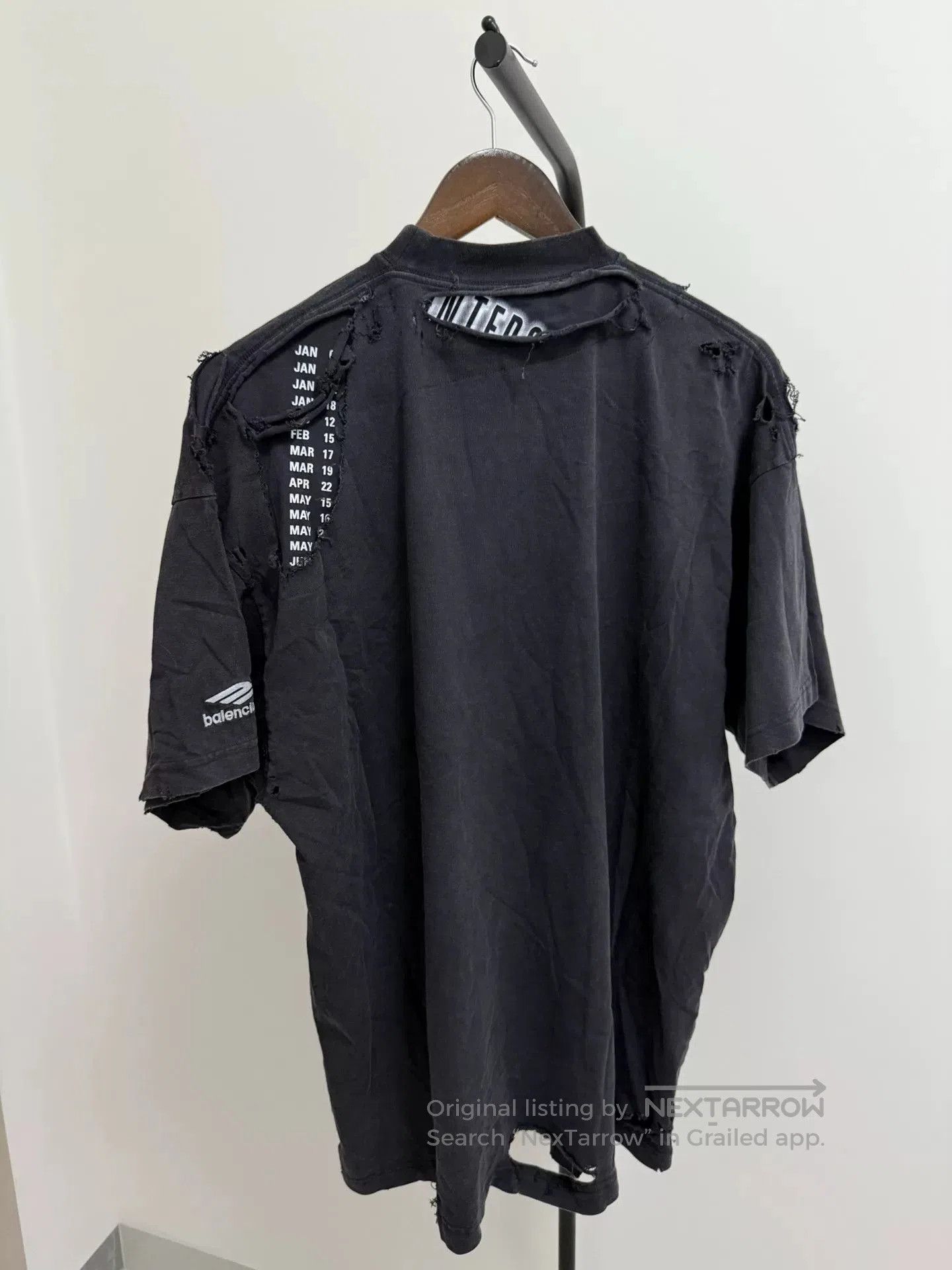 Balenciaga balenciaga distressed short sleeve t. Size US S / EU 44-46 / 1 - 2 Thumbnail