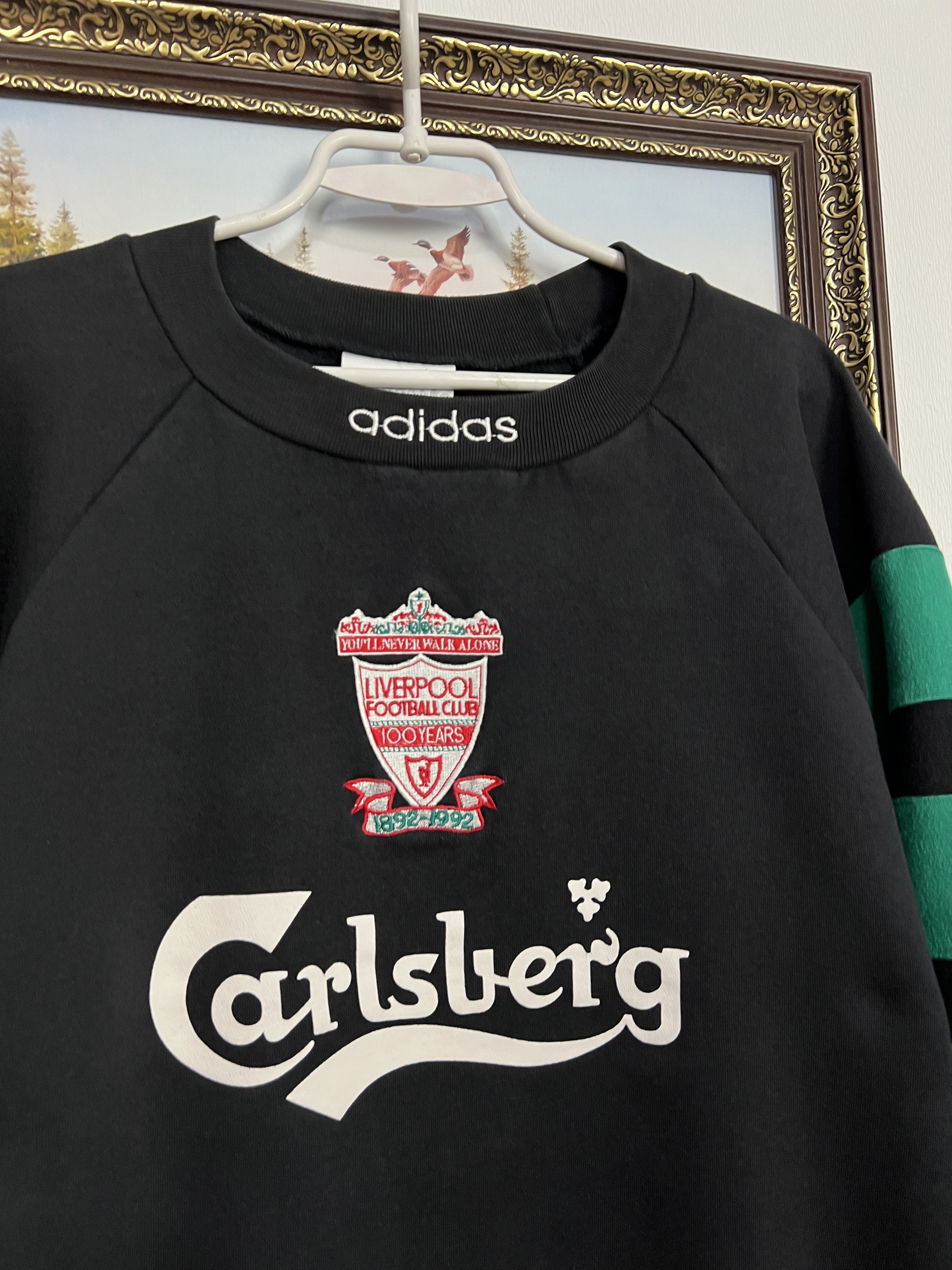 Adidas Liverpool Football Sweatshirt Soccer Track Top Crewneck Size US L / EU 52-54 / 3 - 3 Thumbnail
