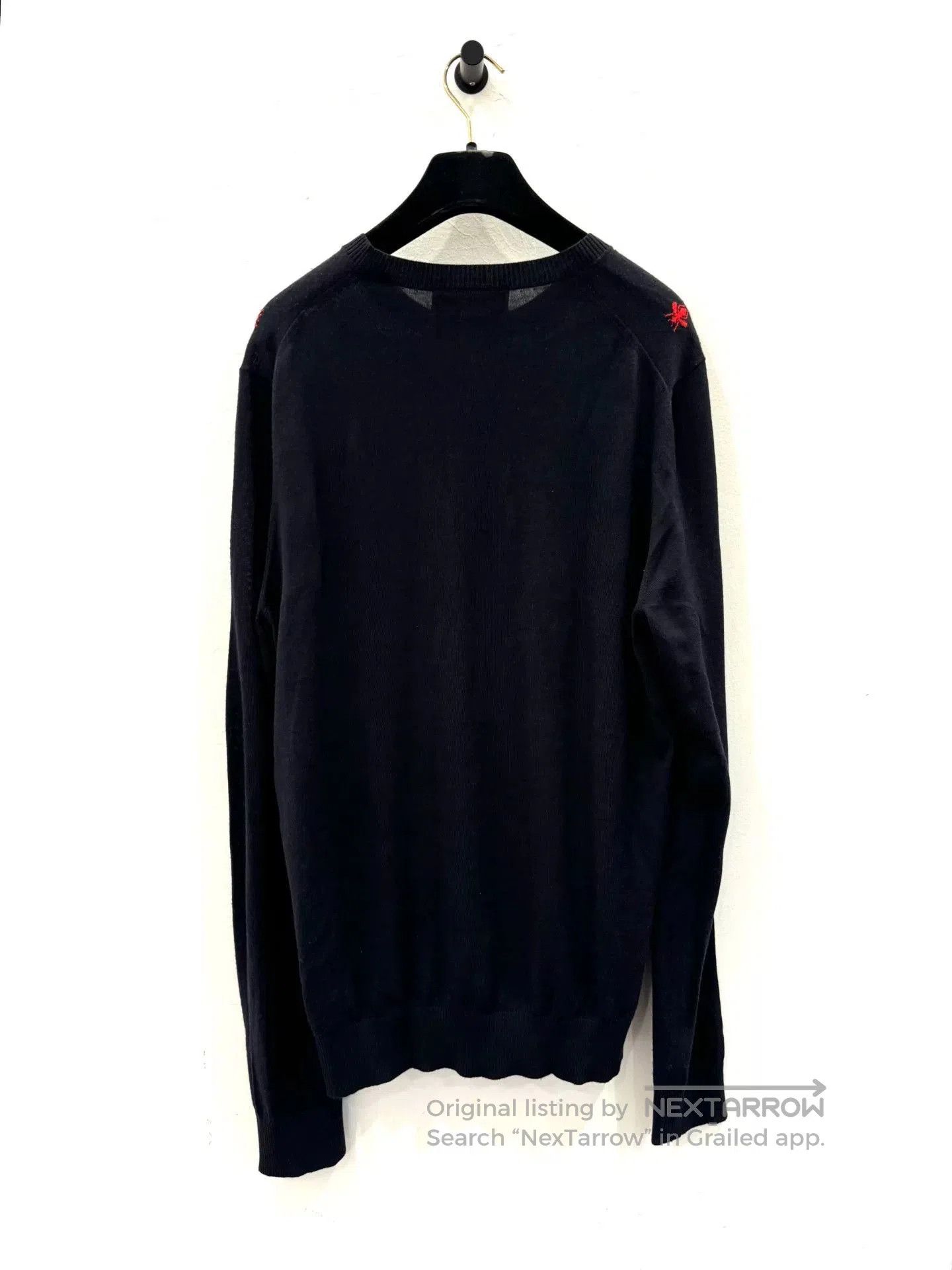 Gucci Gucci Red Bee Logo Men's Knit Sweater. Size US XL / EU 56 / 4 - 2 Thumbnail