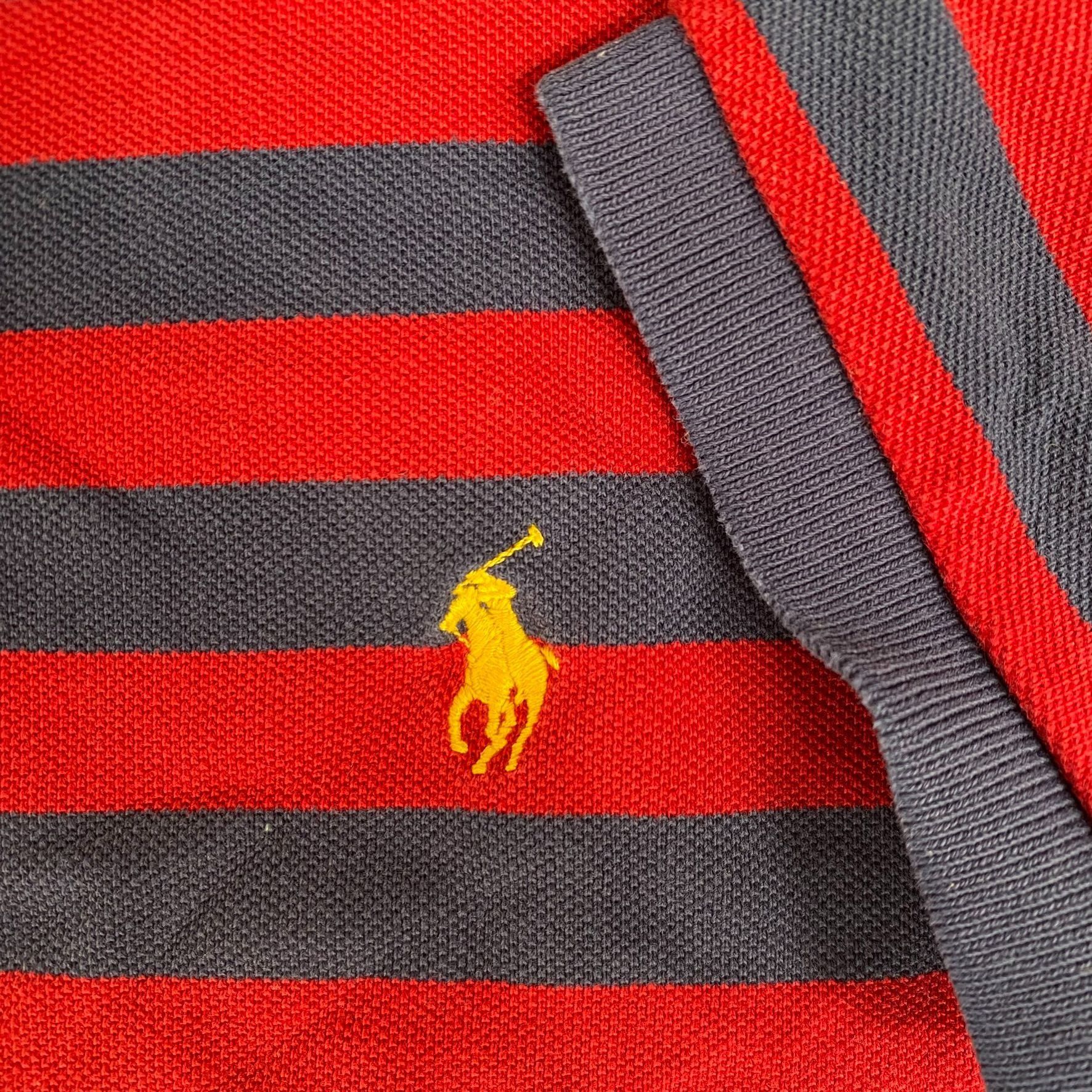 Polo Ralph Lauren Vintage Y2K Ralph Lauren Polo Shirt Striped Logo Retro Prepp Size US L / EU 52-54 / 3 - 3 Thumbnail