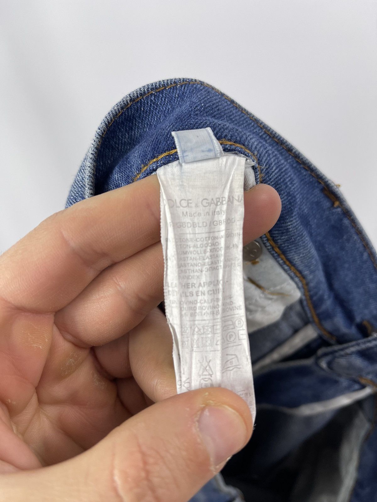 Dolce & Gabbana Dolce Gabbana Mens Blue Jeans size 35 Made in Italy Size US 35 - 9 Thumbnail