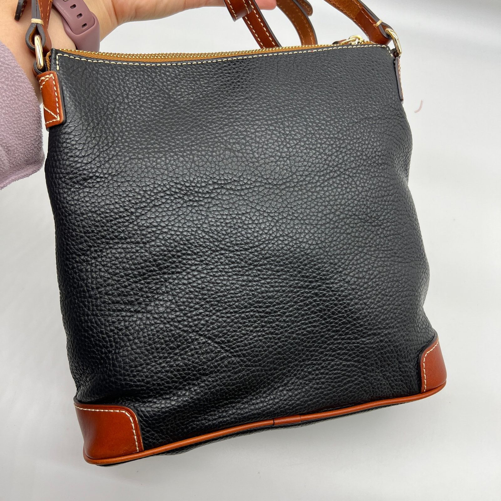 Dooney & Bourke Dooney & Bourke Pebble Leather Crossbody Purse Black Size ONE SIZE - 2 Thumbnail