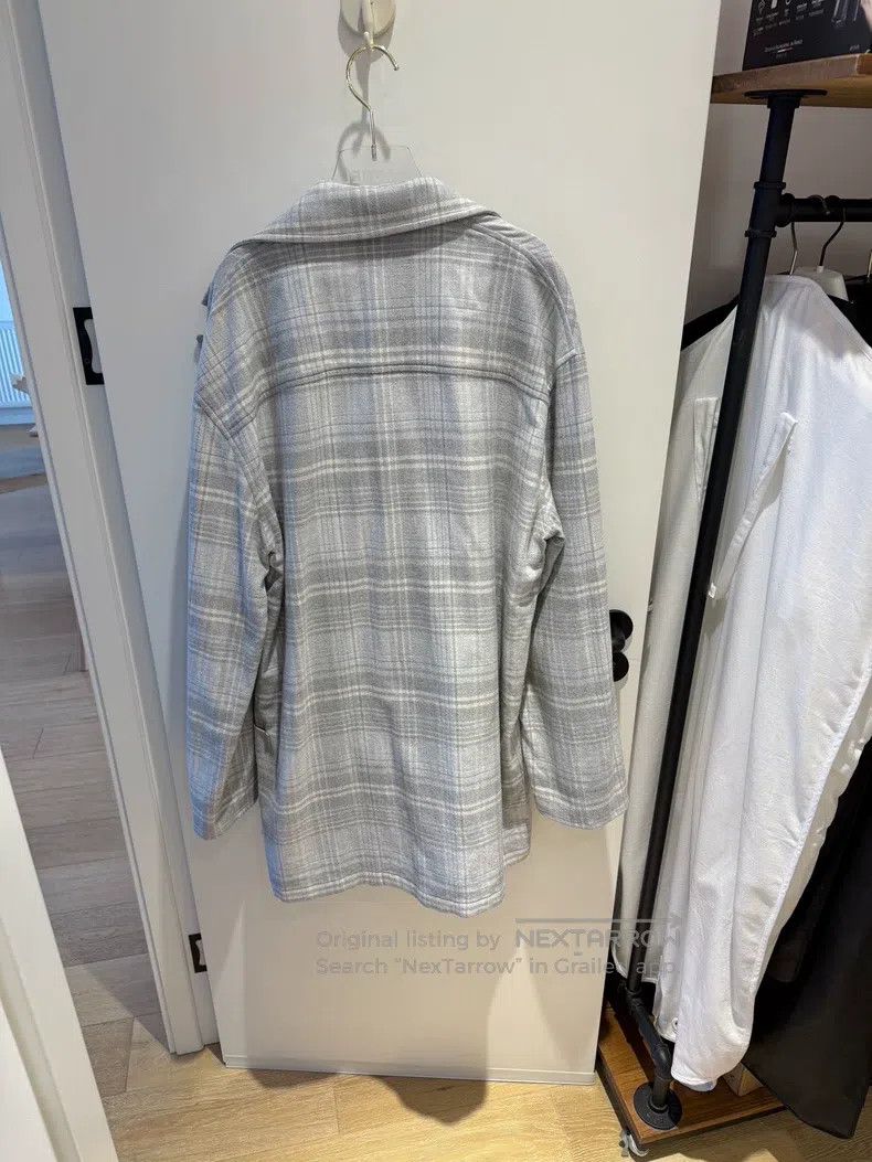 Y/Project Y/Project Gray Blue Plaid Cotton Flannel Asymmetric Decons Size M / US 6-8 / IT 42-44 - 7 Thumbnail