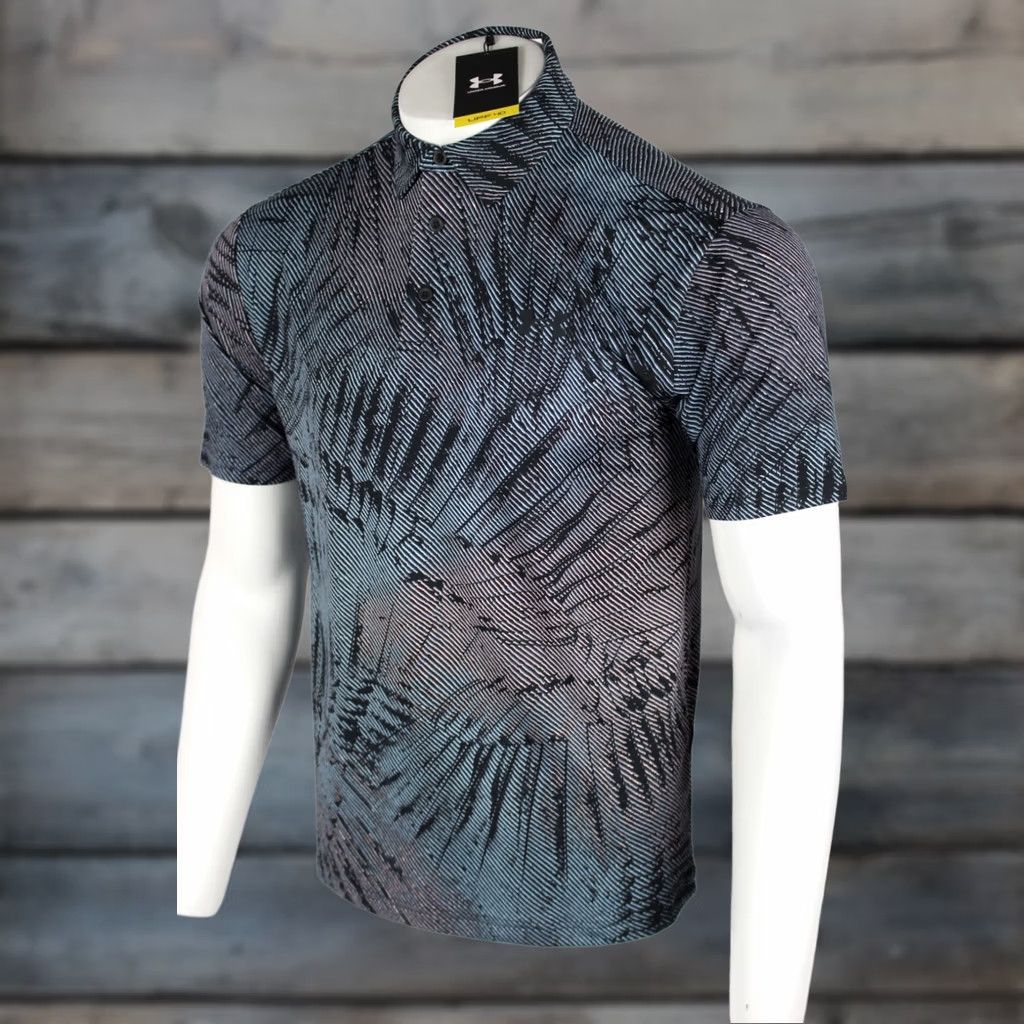 Under Armour Under Armour Polo Shirt Mens M Printed Floral 95% Polyester 5% Elastine Black Multi 004 Golf Short Sleeve Regular Fit Multicolor Polo Brand Nike Size US M / EU 48-50 / 2 - 1 Thumbnail