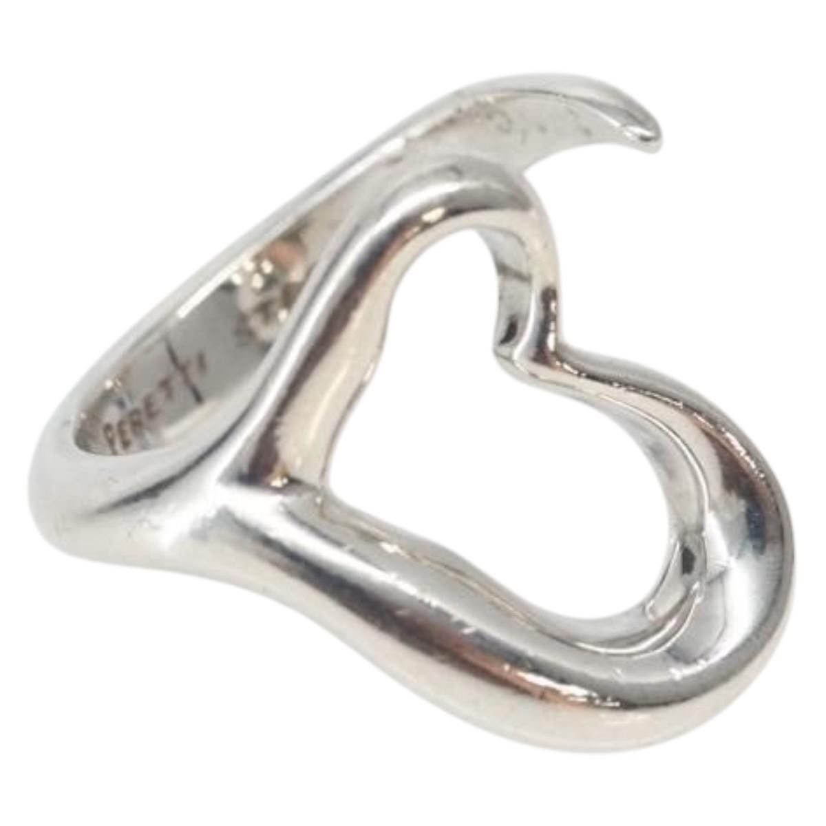 Tiffany & Co. Tiffany & Co. Elsa Peretti Open Heart Ring Silver 925 Size ONE SIZE - 1 Thumbnail