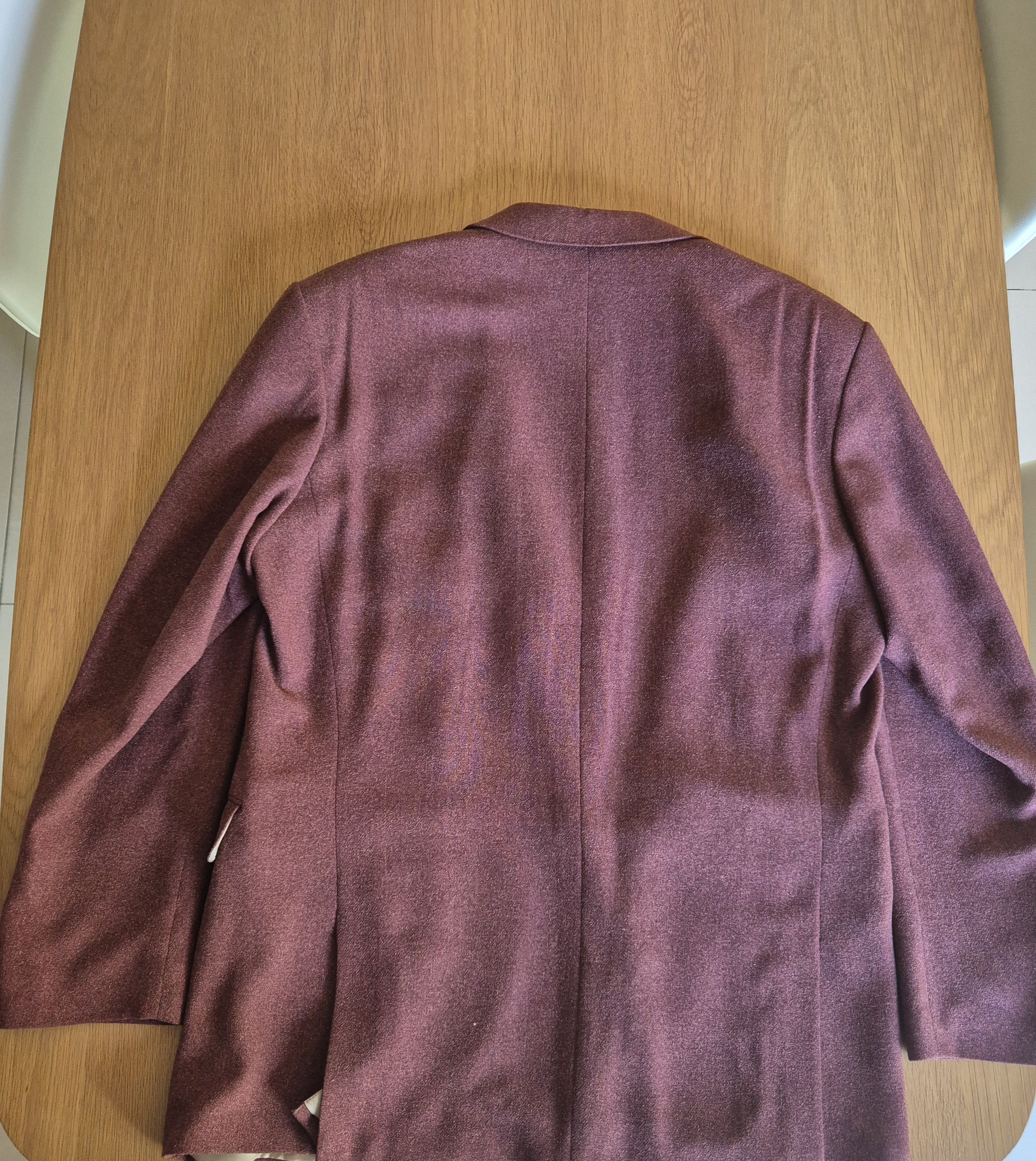 Yves Saint Laurent Vintage 1980s Yves Saint Laurent Burgundy blazer Size US XL / EU 56 / 4 - 3 Thumbnail