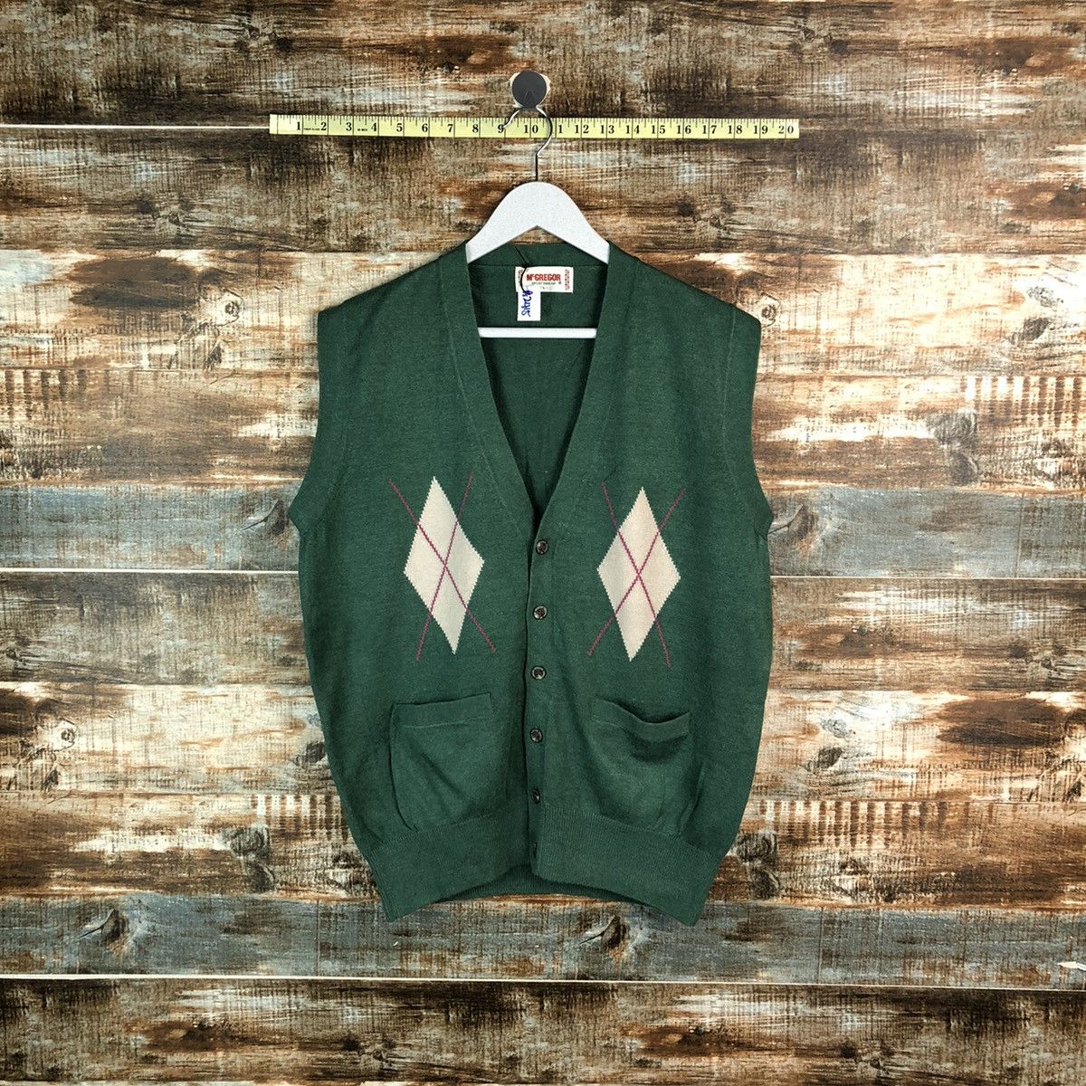 McGregor Mc Gregor Vintage Green Vest #A2415 Size US L / EU 52-54 / 3 - 1 Thumbnail