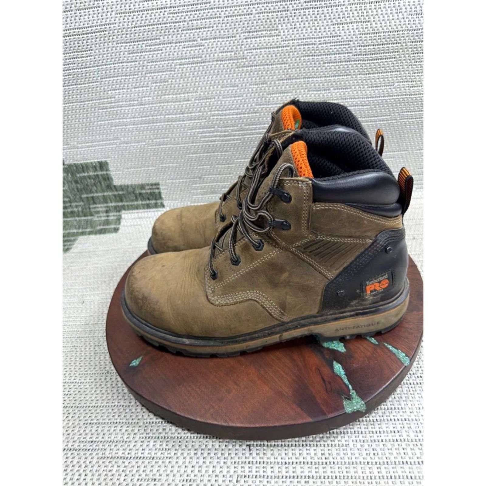 Timberland Timberland PRO Boots Mens Ballast Soft Toe Work Brown Leather Ankle 10.5 M PHP? Size US 11 / EU 44 - 3 Thumbnail