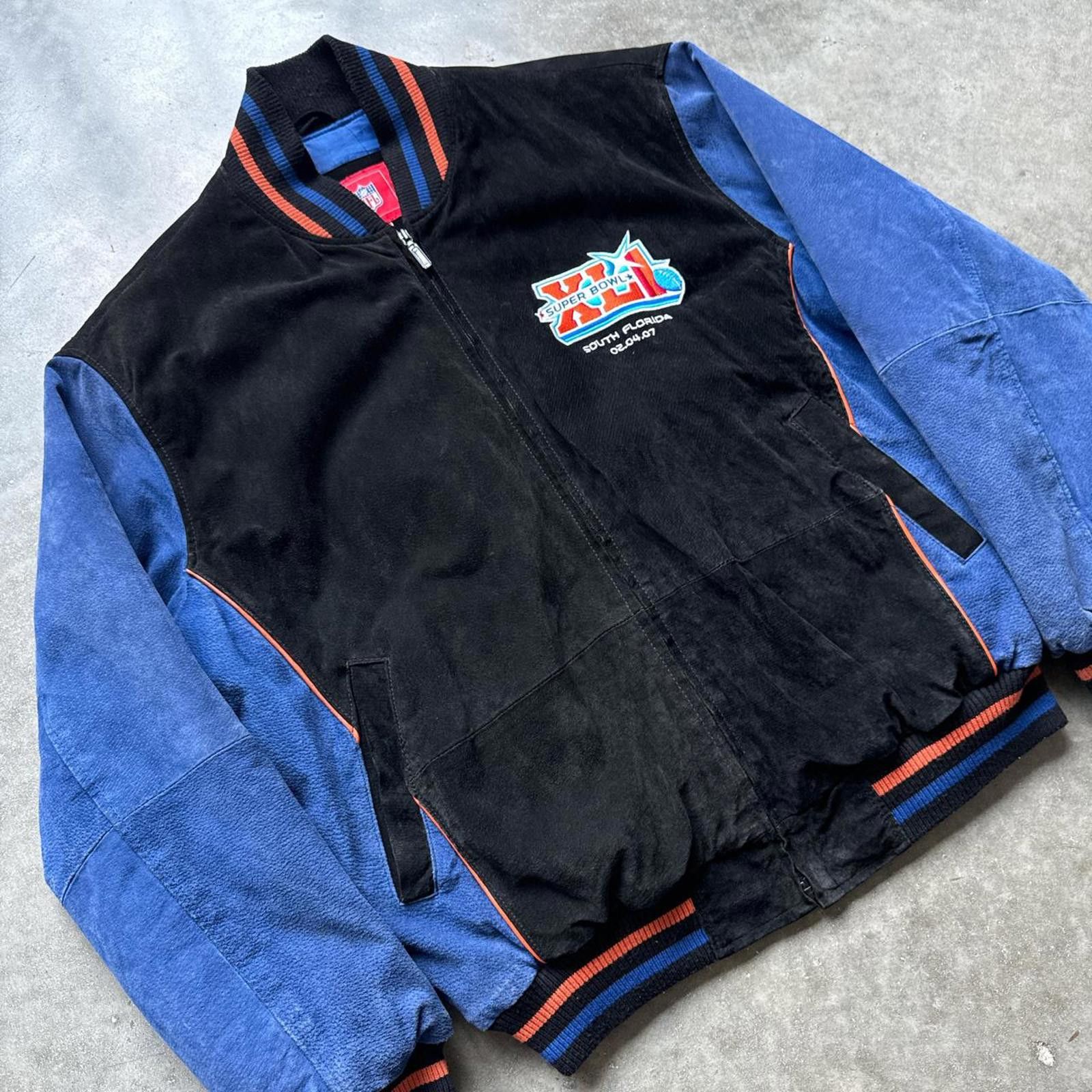 NFL South Florida Super Bowl 2007 XLI Vintage Y2k Varsity Jacket Size US L / EU 52-54 / 3 - 3 Thumbnail