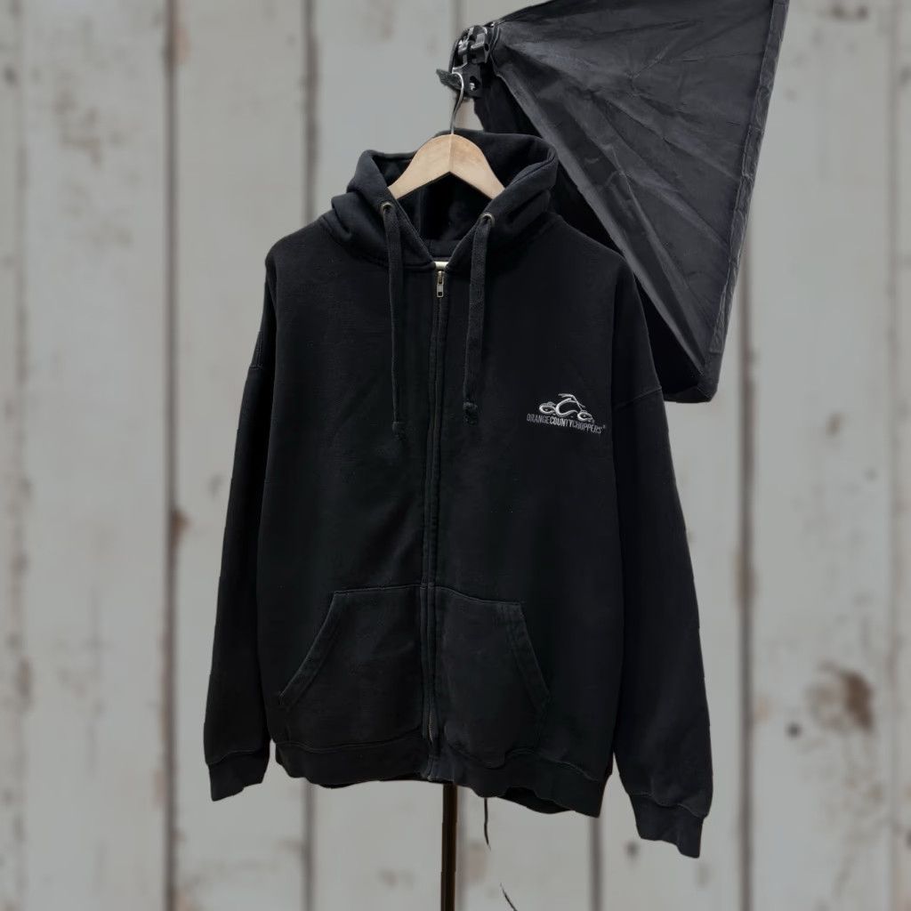 Vintage VINTAGE Orange County Choppers Zip Hoodie Orange XXL Men 2XL Black 1999 Y2K Full Zip Hoodie Size US XXL / EU 58 / 5 - 1 Thumbnail