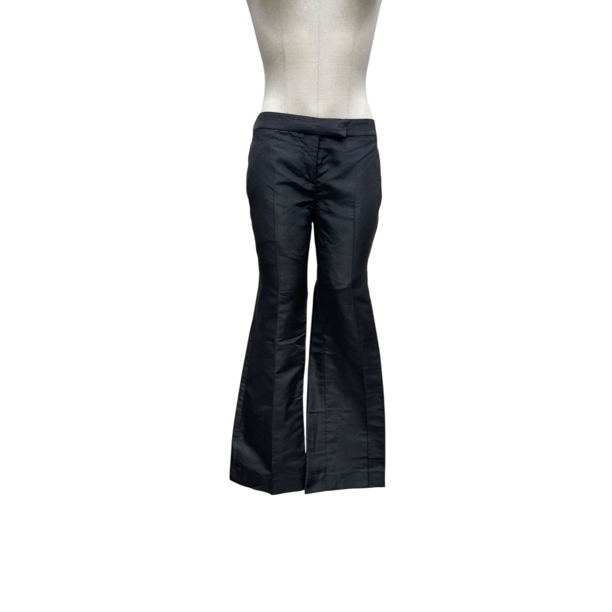 Alexander McQueen Alexander McQueen FW 2002 Black Silk Pants Size IT 42 fits U Size 27" / US 4 / IT 40 - 2 Thumbnail