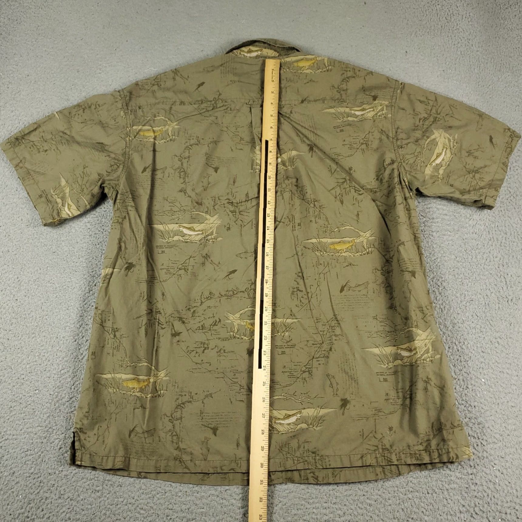 Vintage Columbia Shirt Mens XL Brown Short Sleeve Button-Up Cotton Geometric Pattern Collared Pockets All Seasons Mens Size US XL / EU 56 / 4 - 4 Thumbnail