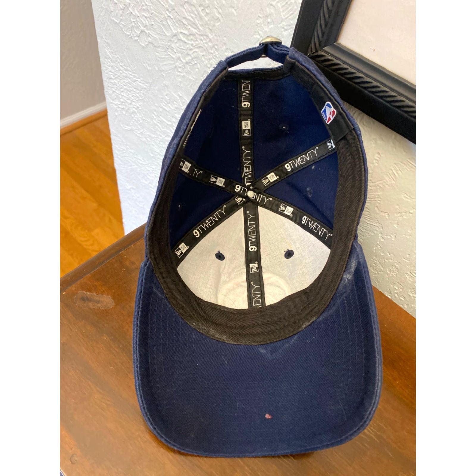 New Era VINTAGE Washington Wizards Logo New Era Strapback Hat Blue 9 Twenty Unisex Adults Adjustable Twill Cotton Baseball Cap 90s Basketball Mens/Womens Size ONE SIZE - 4 Thumbnail