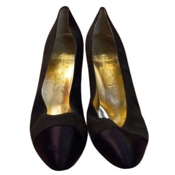 Salvatore Ferragamo Salvatore Ferragamo Leather Sole Pointed Toe Kitten Heels Pu Size US 8.5 / IT 38.5 - 1 Thumbnail