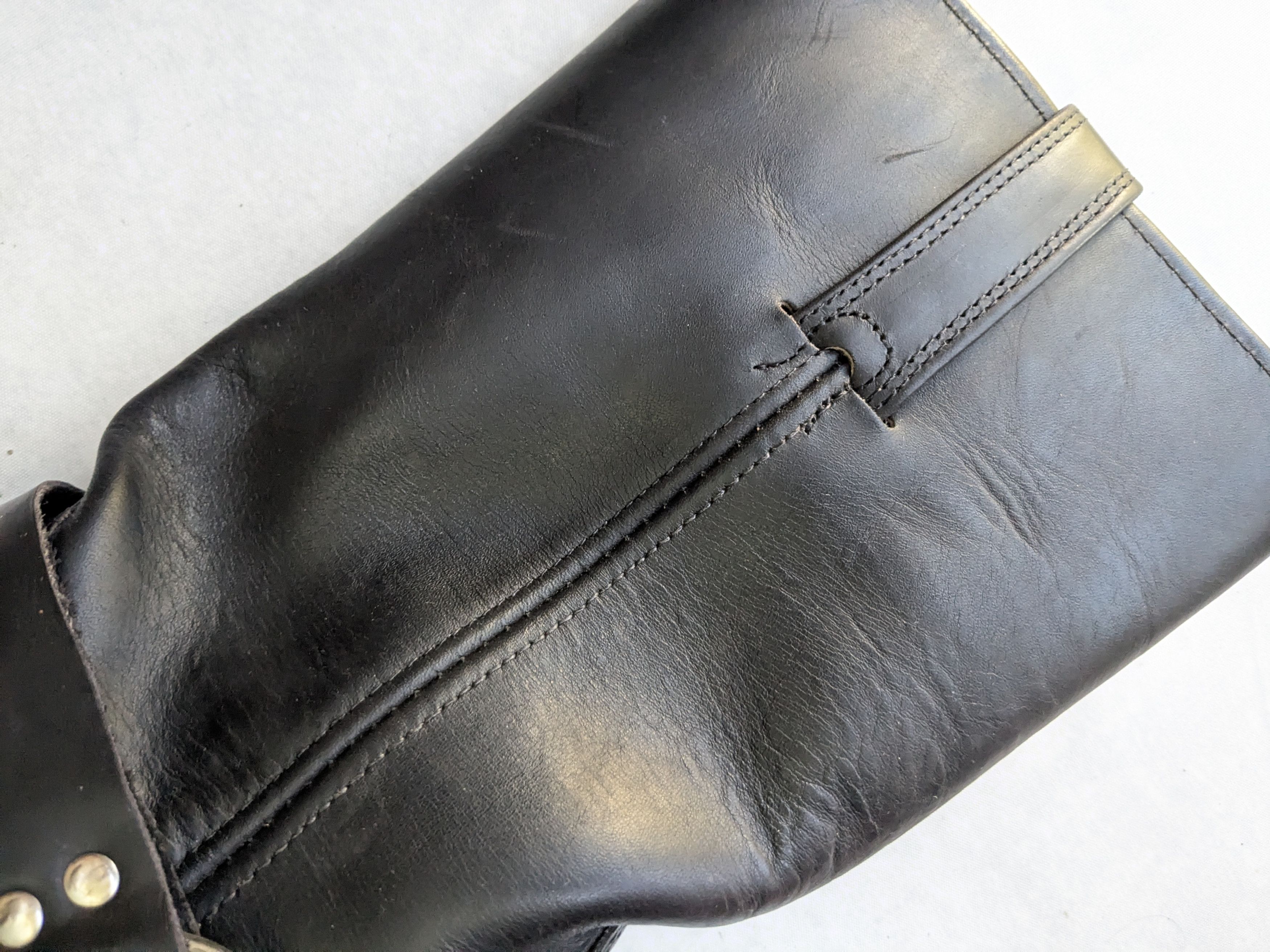 Frye Frye Harness Boots Black Leather 11 M Leather Buckle Size US 11 / EU 44 - 16 Thumbnail