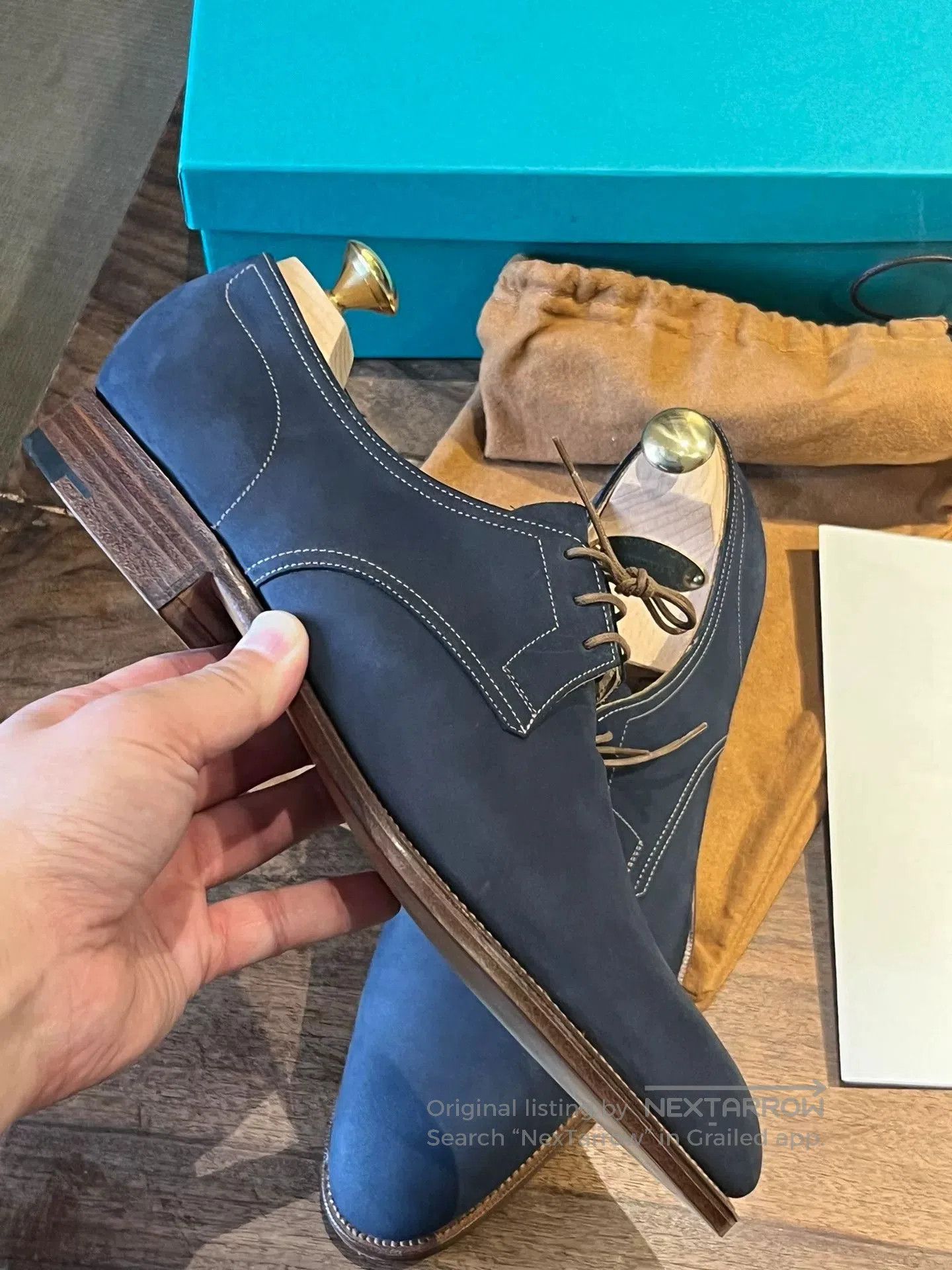Edward Green Edward Green Suede Derby Shoes. Size US 10 / EU 43 - 2 Thumbnail