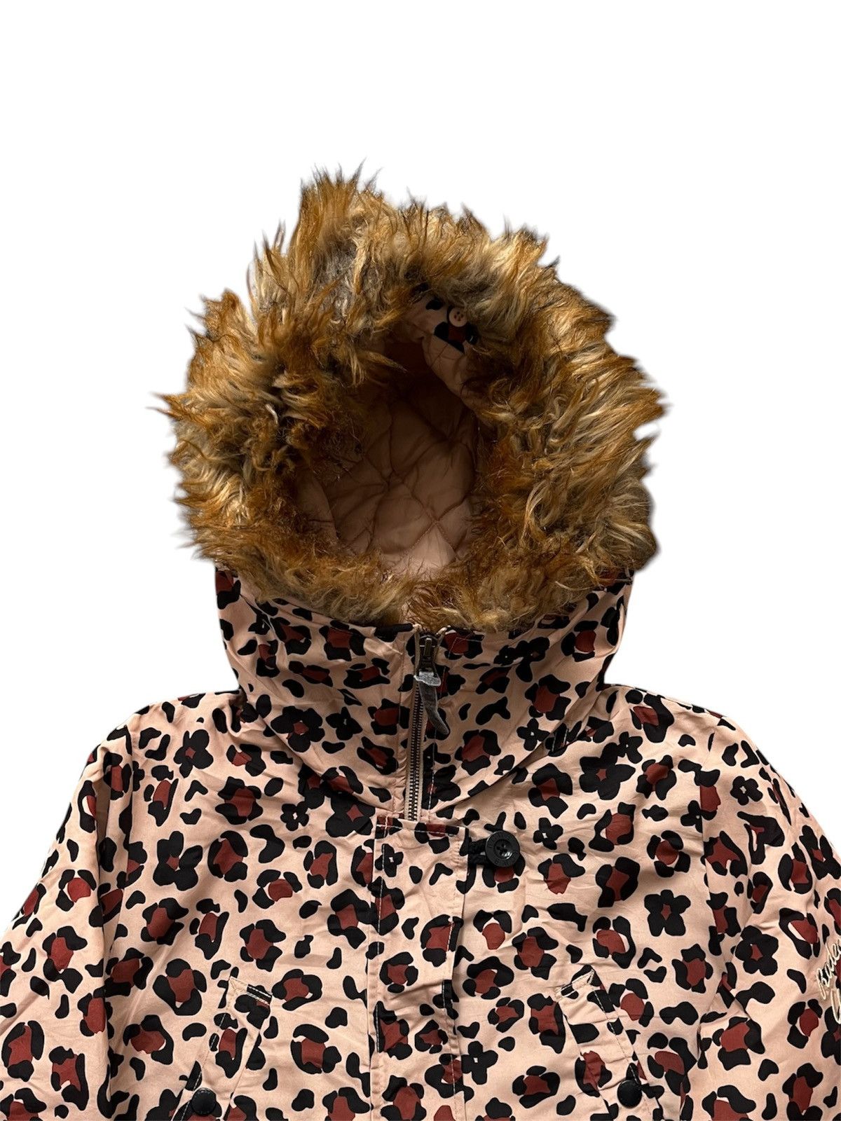 Japanese Brand Vkei Rodeo Crown RCWB Faux Fur Leopard Puffer ifsixwasnine Size US M / EU 48-50 / 2 - 2 Thumbnail
