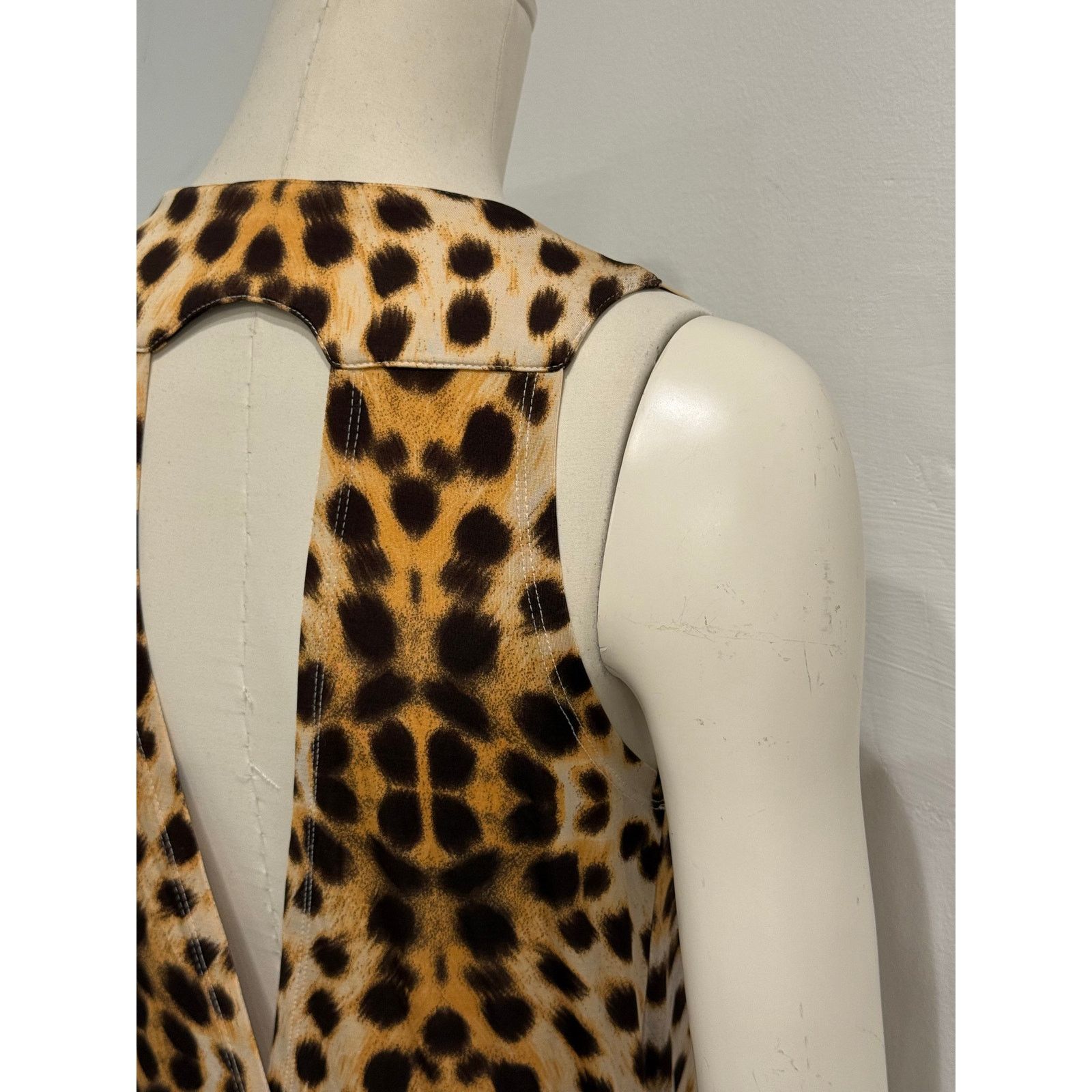 Roberto Cavalli 2000s Roberto Cavalli leopard print dress Size L / US 10 / IT 46 - 9 Thumbnail