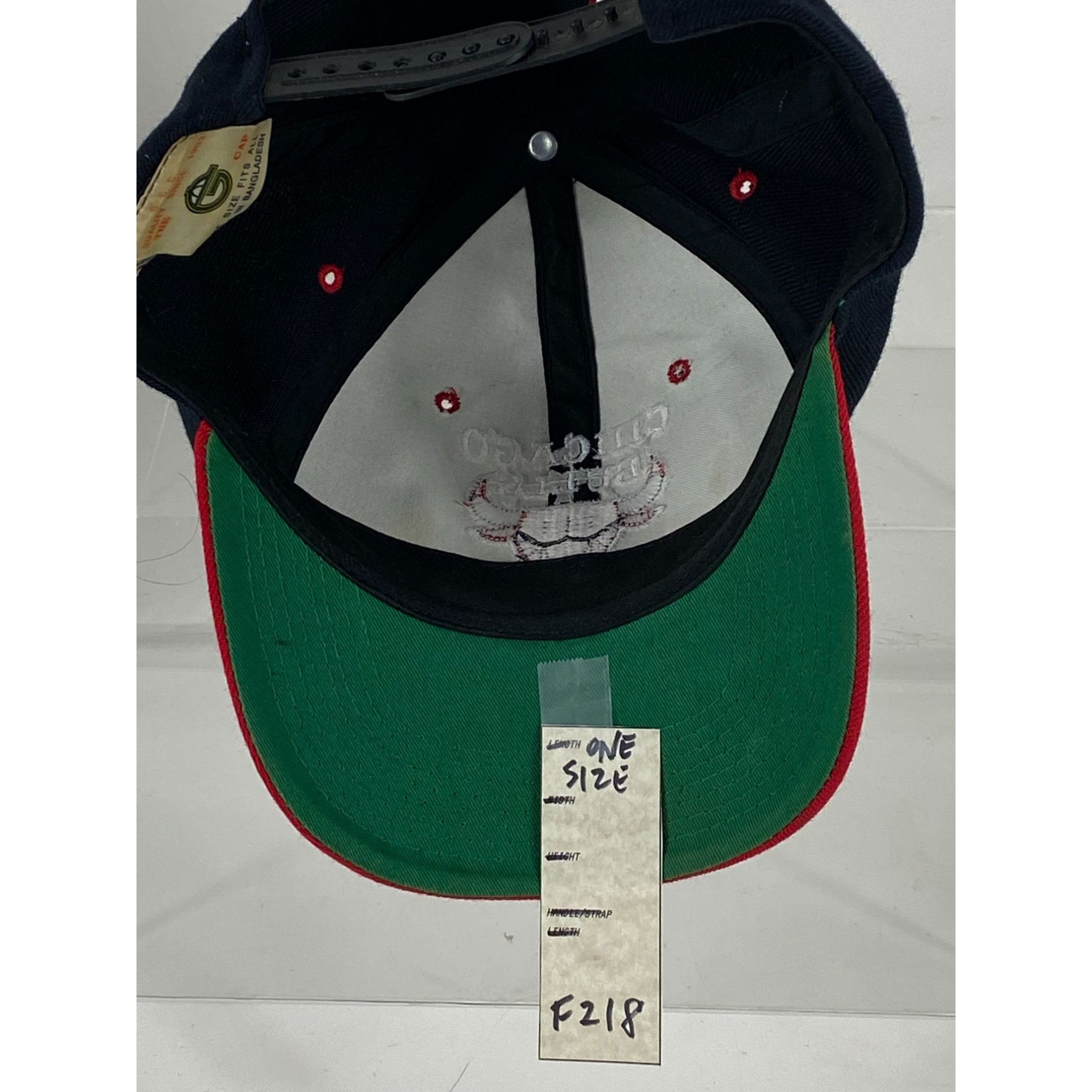 NBA × Vintage VTG G.C.C. Cap NBA Chicago Bulls Embroidered Snapback Hat Bl Size ONE SIZE - 7 Thumbnail