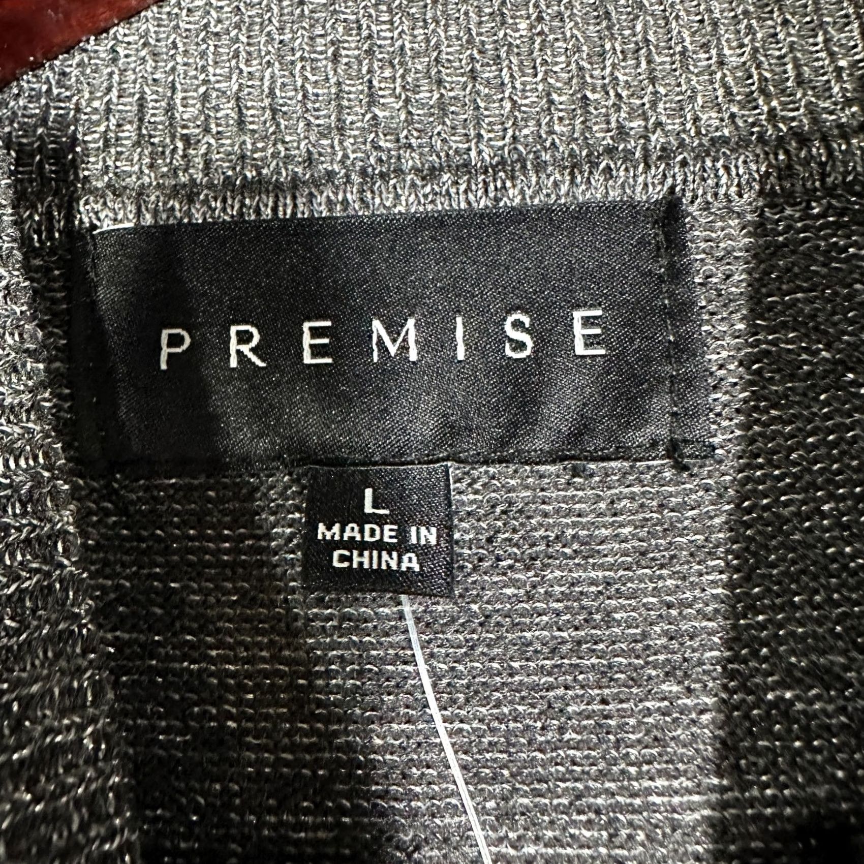Vintage Premise Top Womens Large Gray Silver Metallic Knit Mock Neck Sleeveless Size L / US 10 / IT 46 - 5 Thumbnail