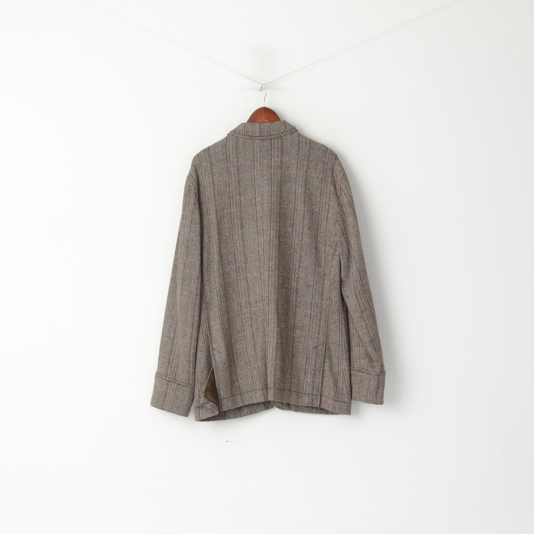 Calvin Klein Calvin Klein Jeans Men XL Jacket Brown Wool 5523 Size US XL / EU 56 / 4 - 9 Thumbnail
