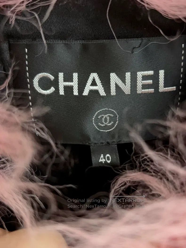Chanel Chanel Black and pink fur coat Size S / US 4 / IT 40 - 2 Thumbnail