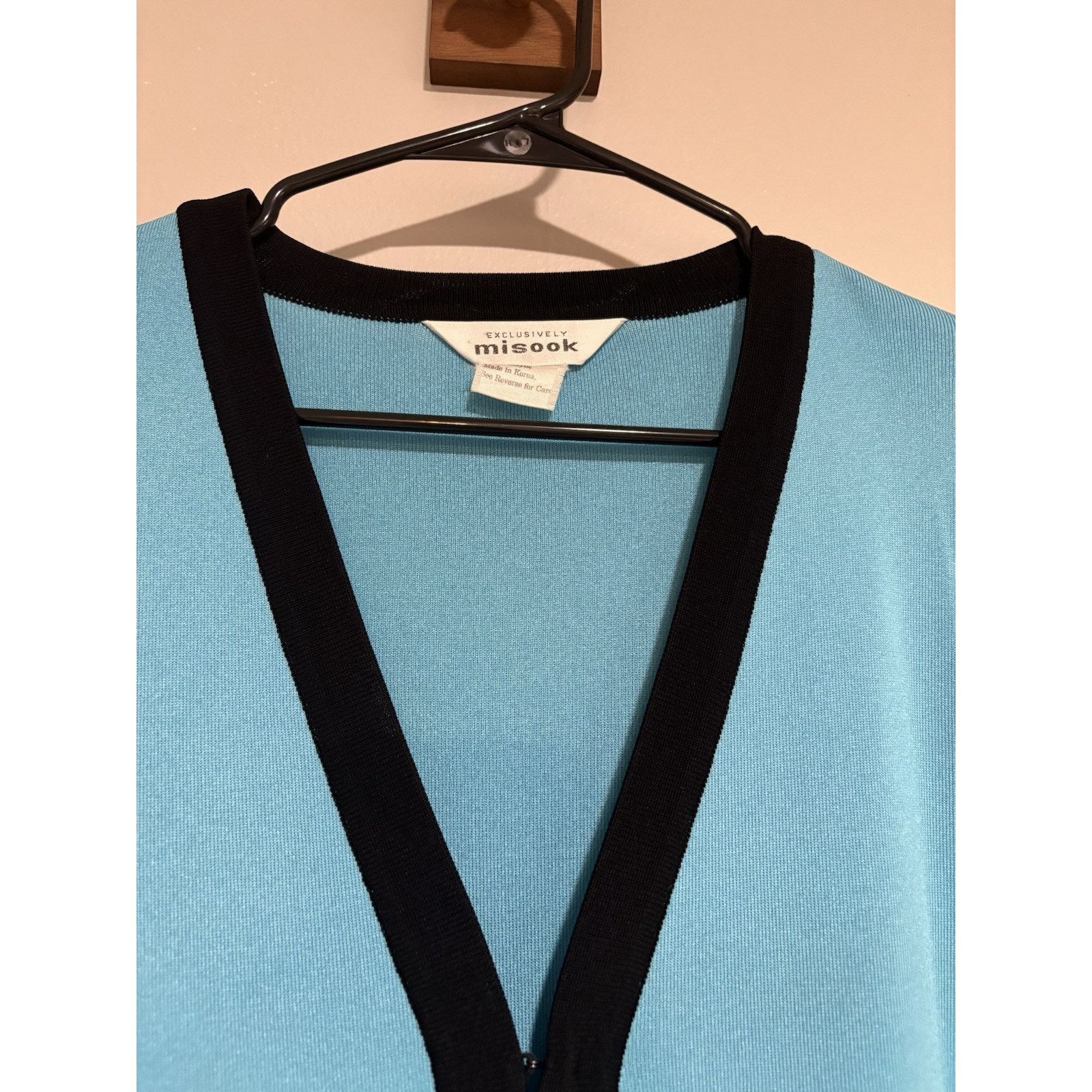& Other Stories Exclusively Misook Cardigan Top Medium Blue Silky Acrylic Size M / US 6-8 / IT 42-44 - 5 Thumbnail