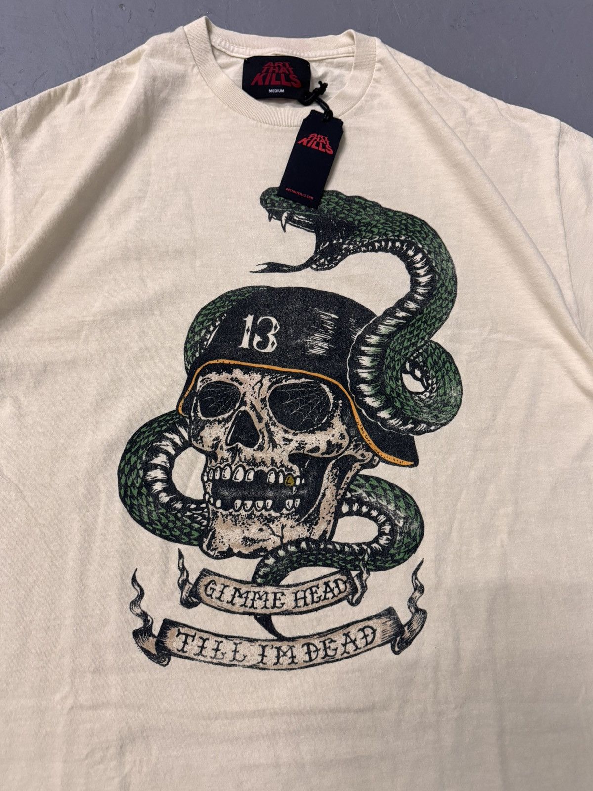 Gallery Dept. Gallery Dept Till Im Dead Tee Cream Size US M / EU 48-50 / 2 - 2 Thumbnail