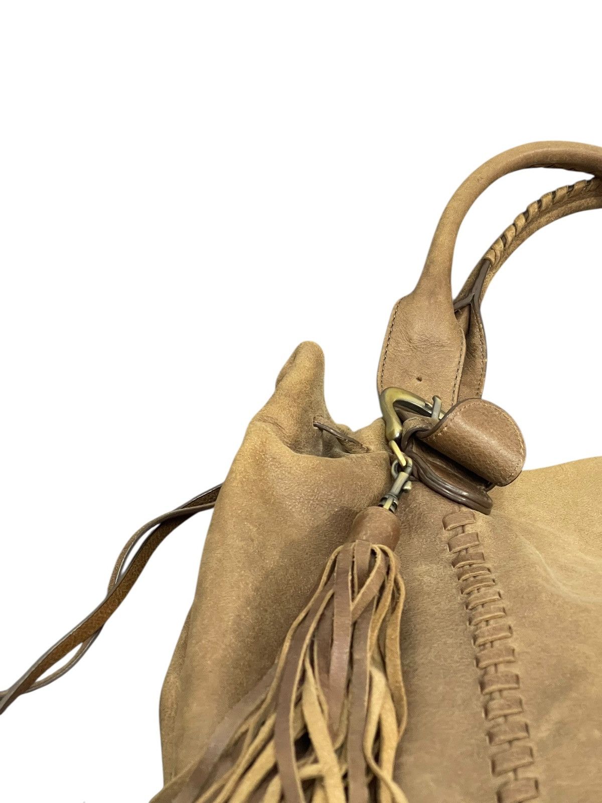 Leather Real Leather Patina Sazaby Japan Tote Shoulder Bag 9🟩 Size ONE SIZE - 12 Thumbnail
