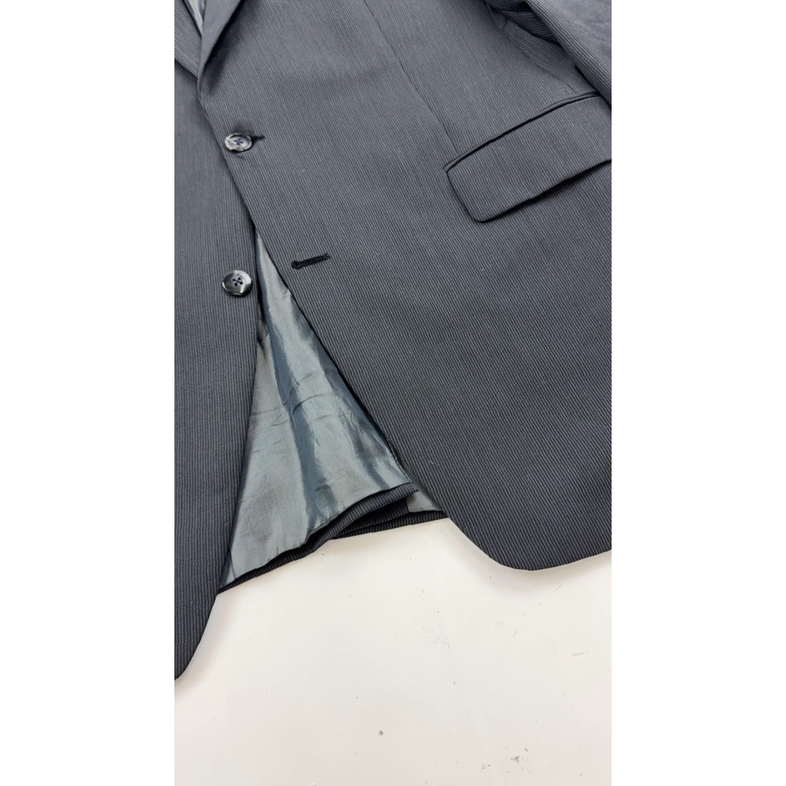 Ben Sherman Ben Sherman Jacket Adult 42 Regular Charcoal Pinstripe 2-Button Notch Lapel Mens Size US XS / EU 42 / 0 - 3 Thumbnail