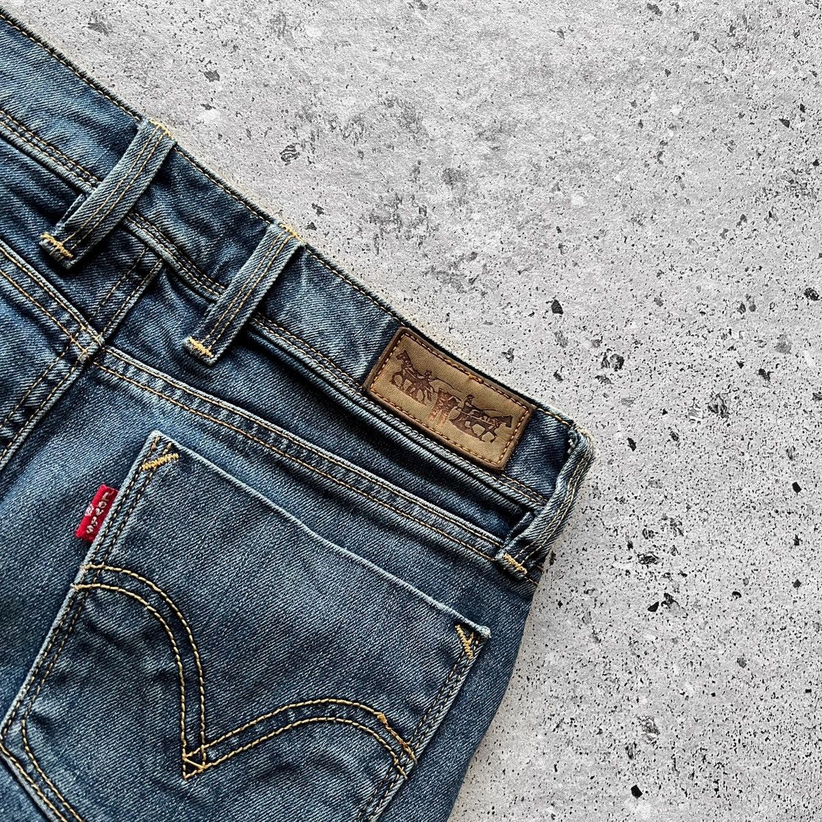 Levi's × Levi's Vintage Clothing × Vintage Levis Womens Vintage 00s High Waist Denim Jean Skirt Stretch Size 27" / US 4 / IT 40 - 4 Thumbnail