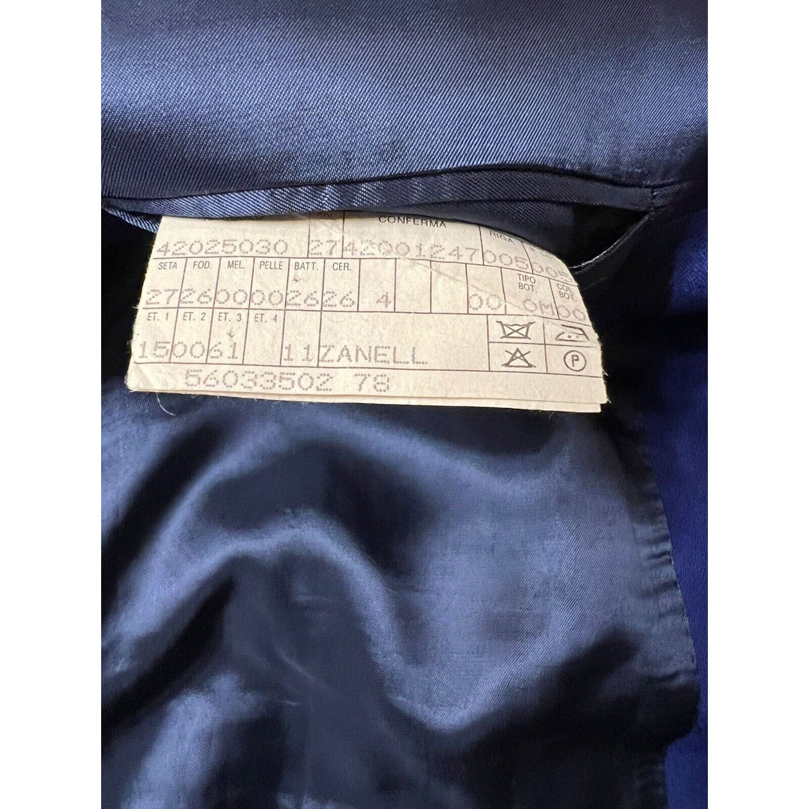 Zanella Zanella 100% Virgin Wool Sport Coat Size 40R US In Blue Size 40R - 5 Thumbnail